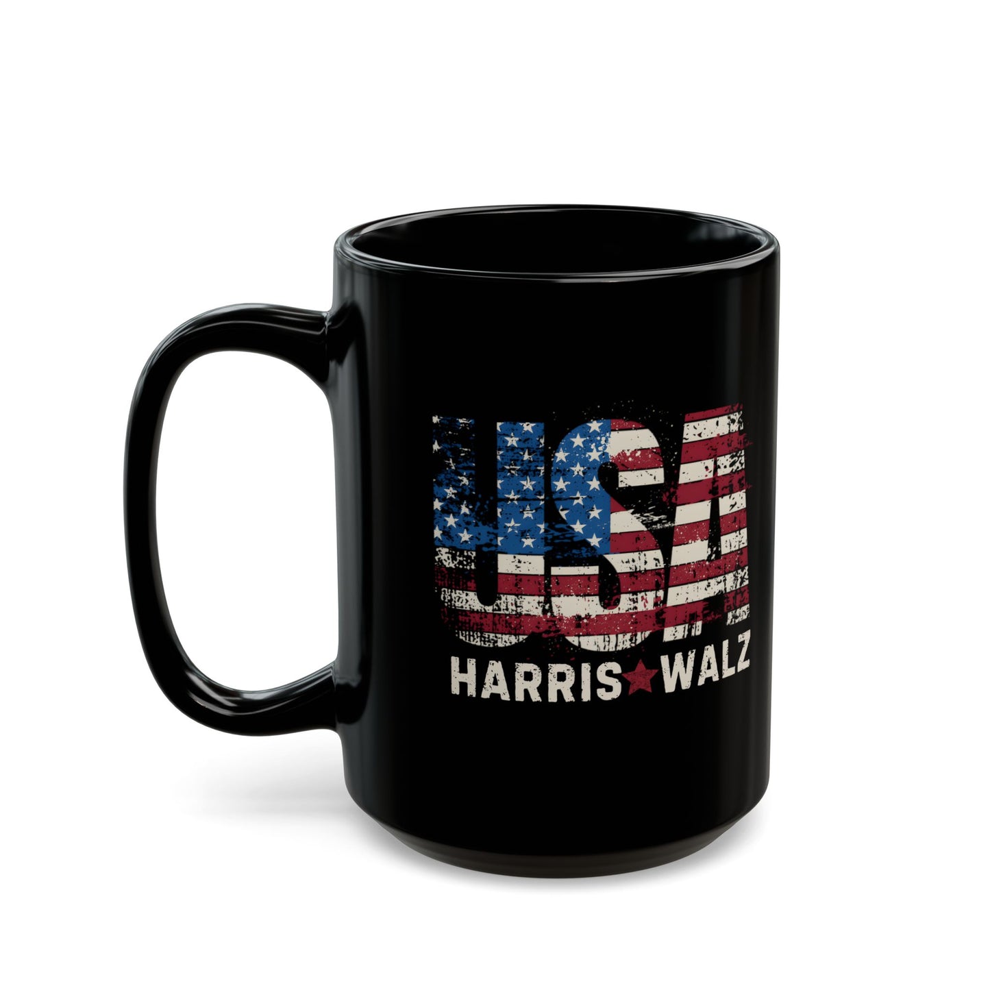 Harris Walz Mug, Black Ceramic Mug (11oz, 15oz), Free Shipping