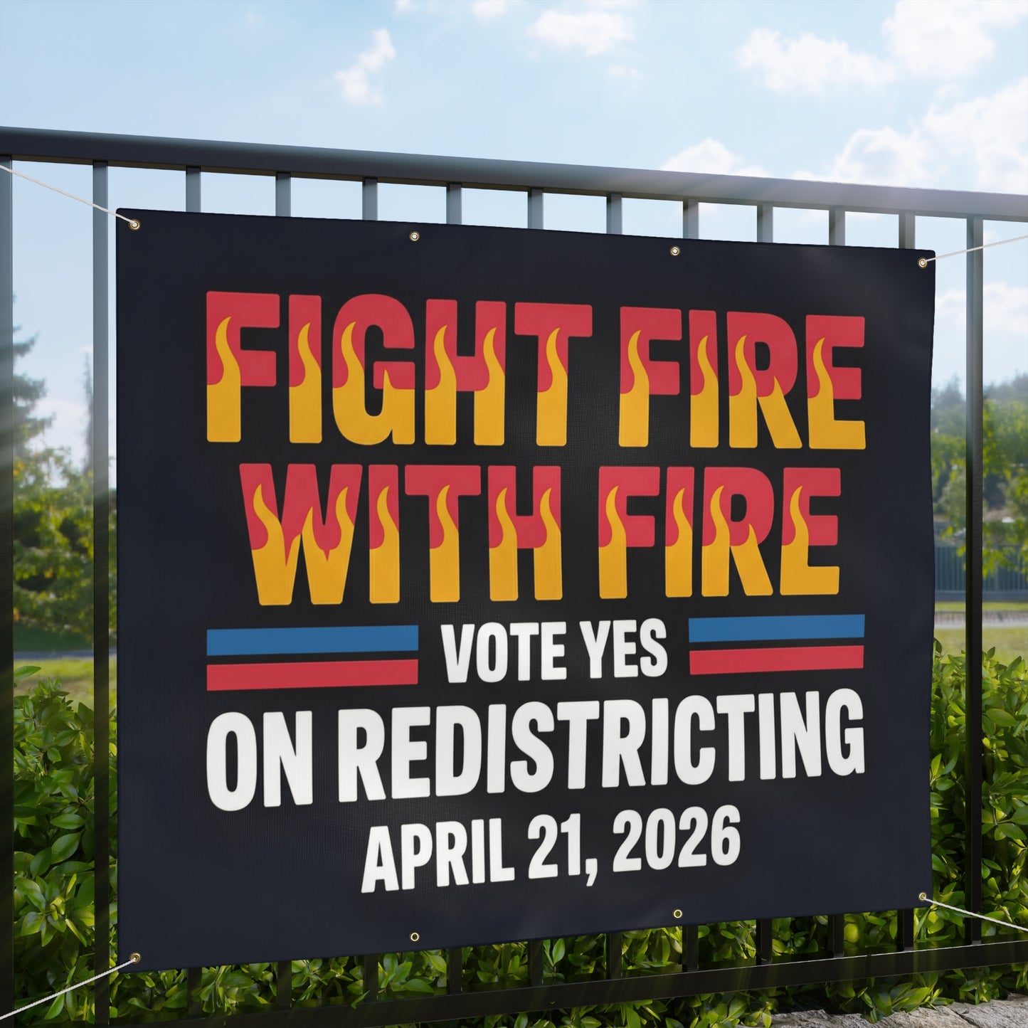 Vote Yes on Virginia Vinyl Banner — Virginia Redistricting Signs