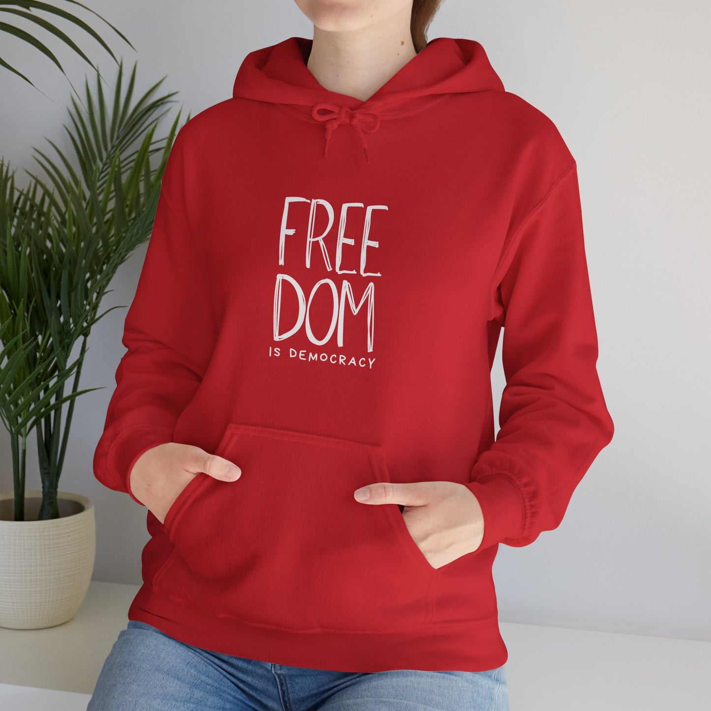 Democracy Hoodie, Freedom is Democracy, Democracy Clothing