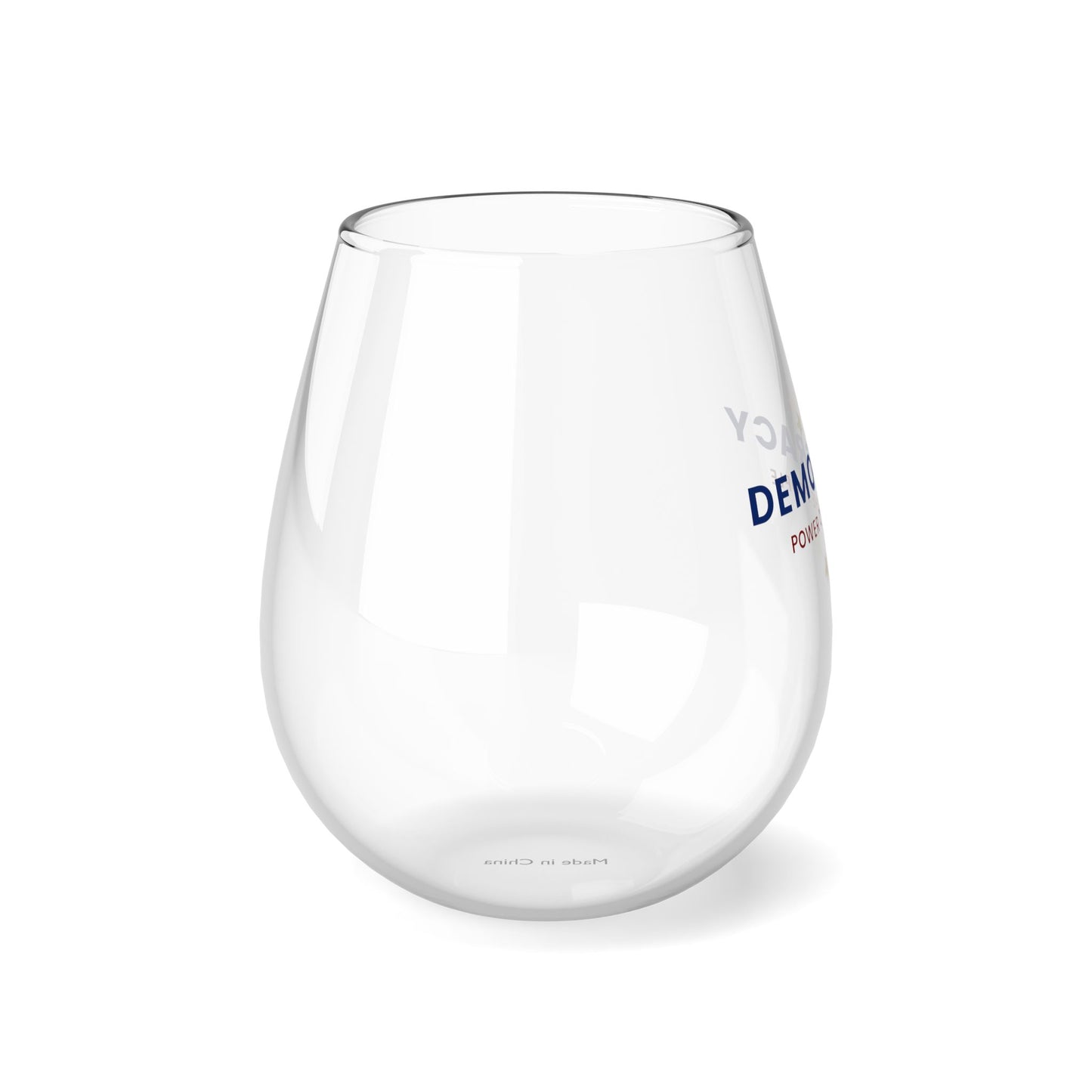 Election Day Drinking Glass, Stemless Wine Glass, 11.75oz