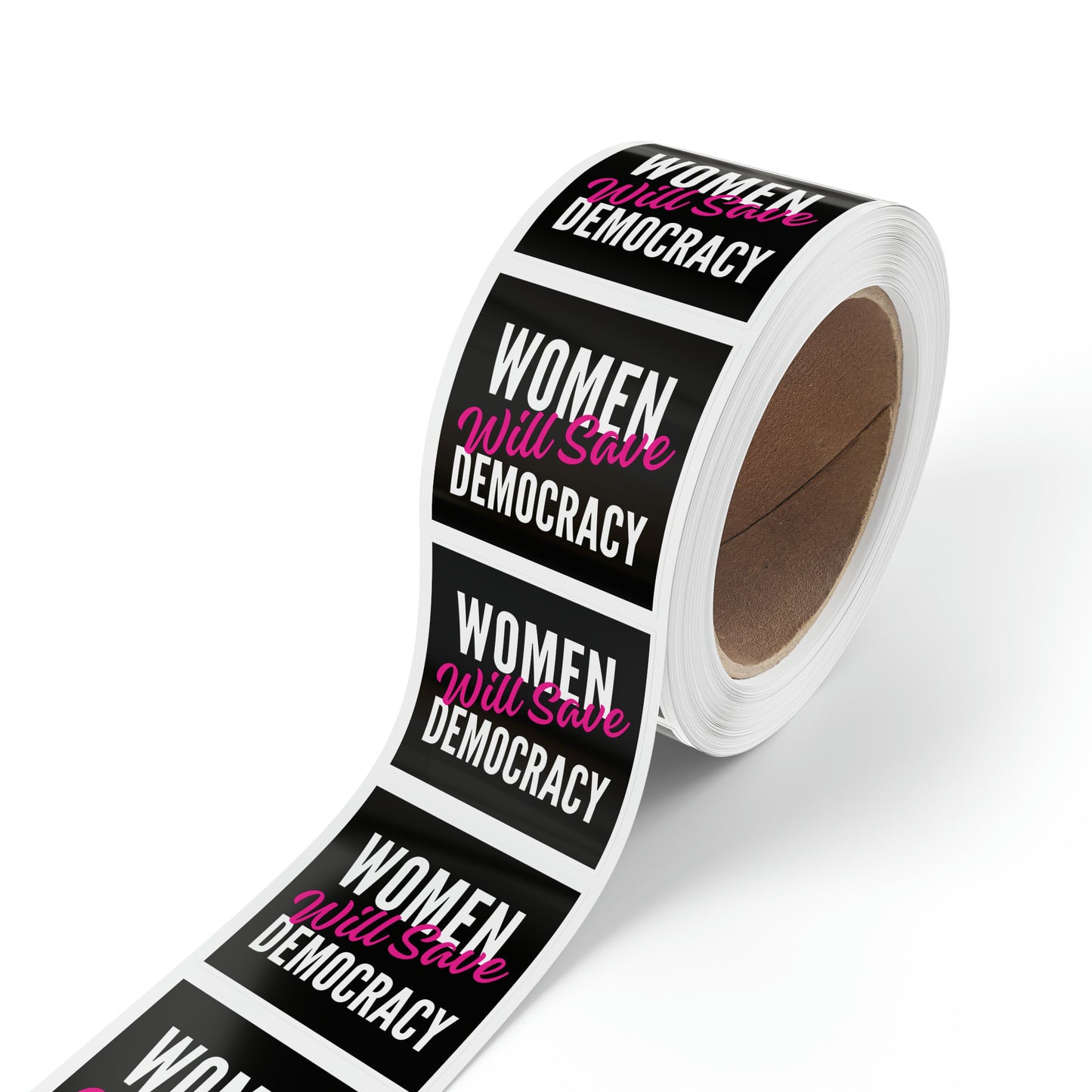 Women Will Save Democracy Sticker Rolls, 50, 100 or 250, Free Shipping, Democracy Signs, Vote Sticker, Democrat Sticker, Anti Trump Sticker