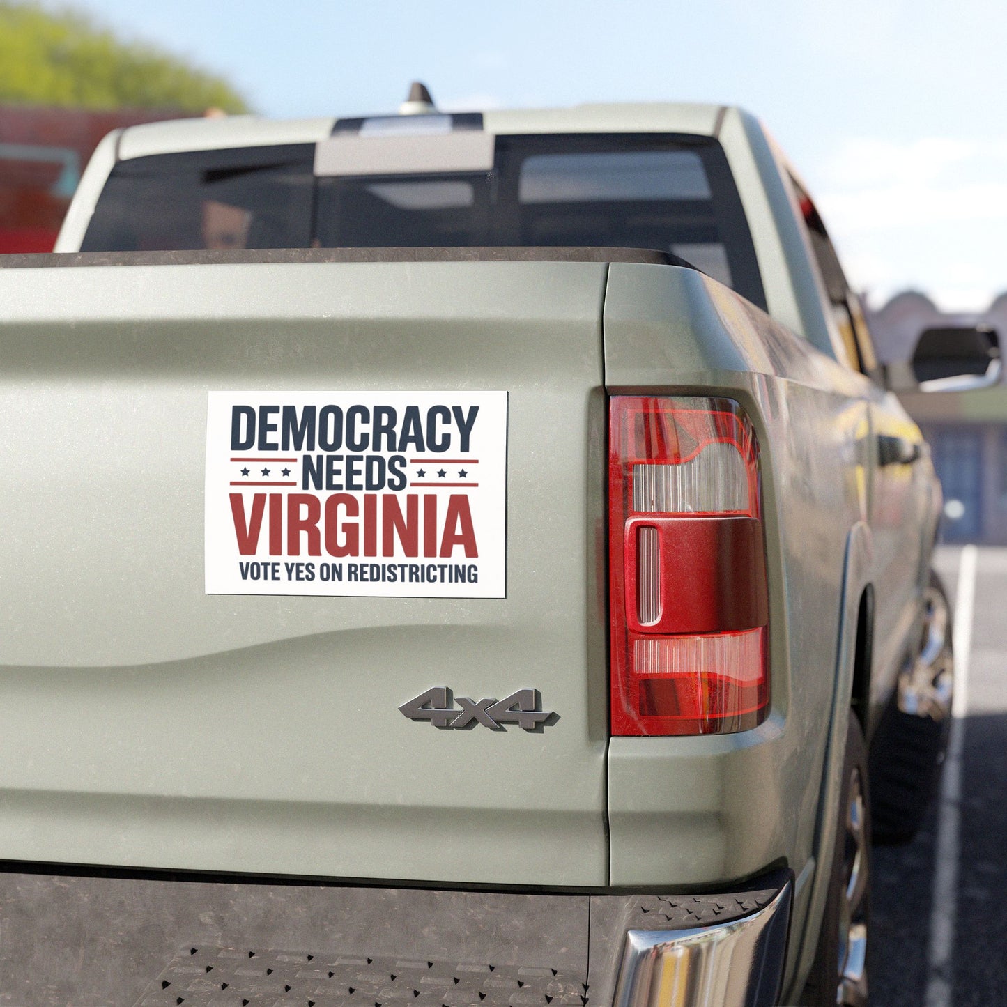 Democracy Needs Virginia Car Magnet, Vote Yes on Redistricting Signs