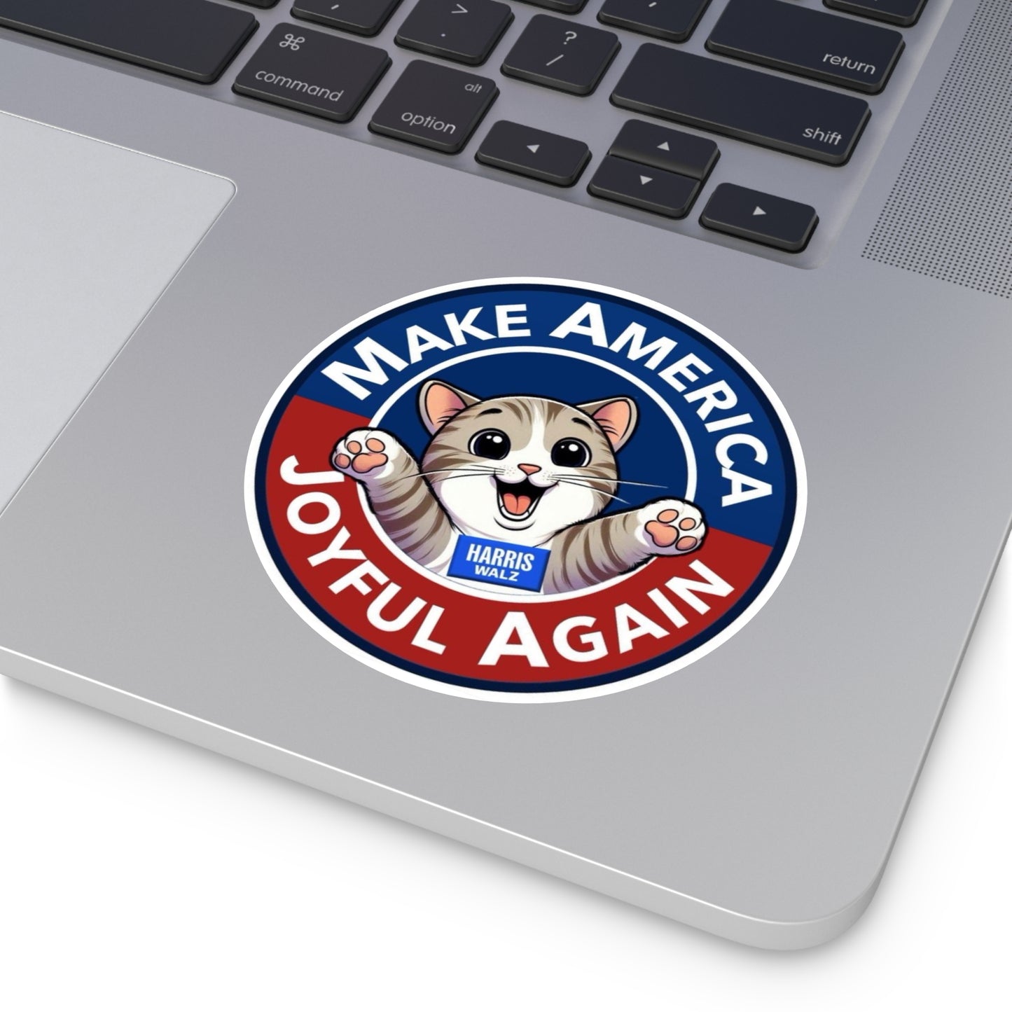 Make America Joyful Again Sticker, Kamala Harris Sticker, Indoor/Outdoor, Multiple Sizes, Free Shipping