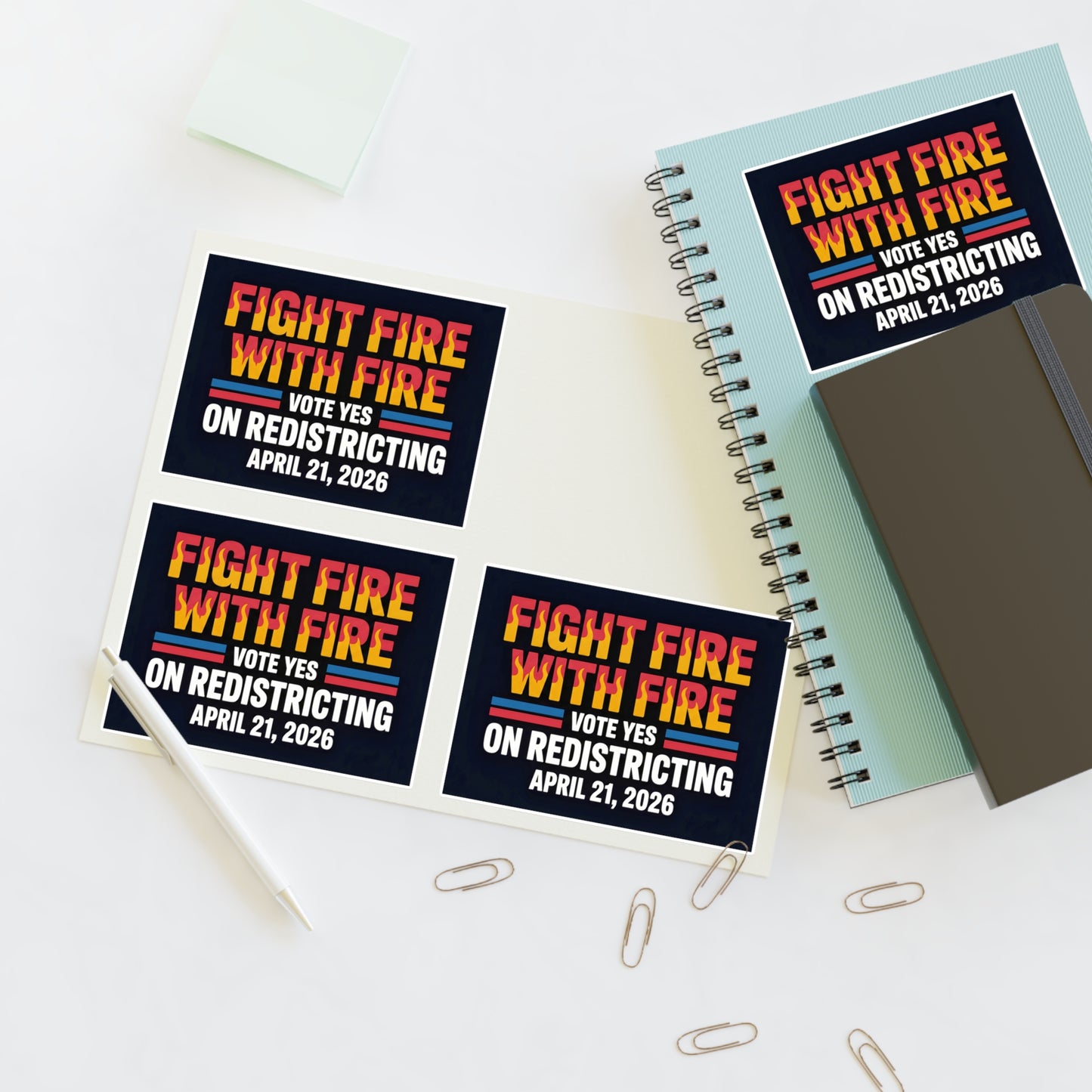 Virginia Redistricting Vote Yes Sticker Sheet | Virginia Special Election Stickers