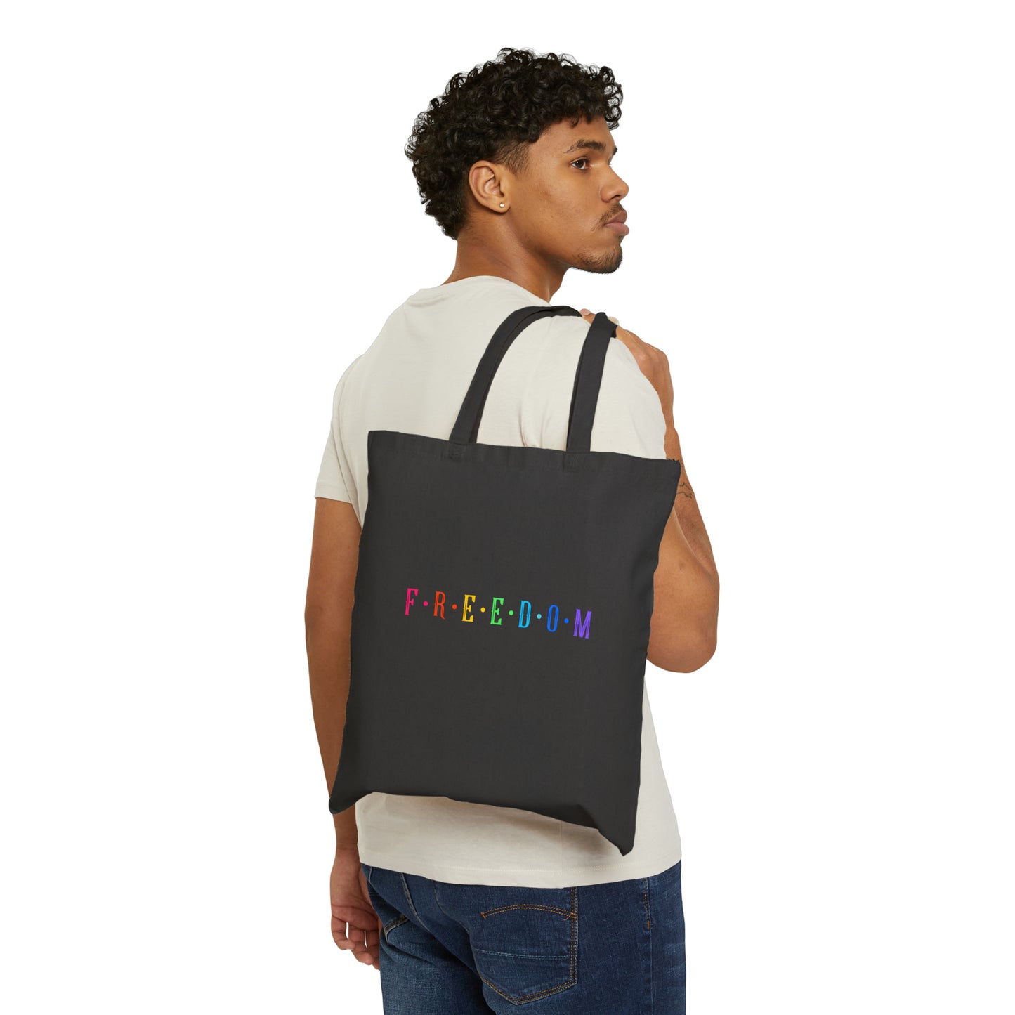 Equality Tote, Freedom is Equality, Democracy Tote, Cotton Canvas Tote Bag