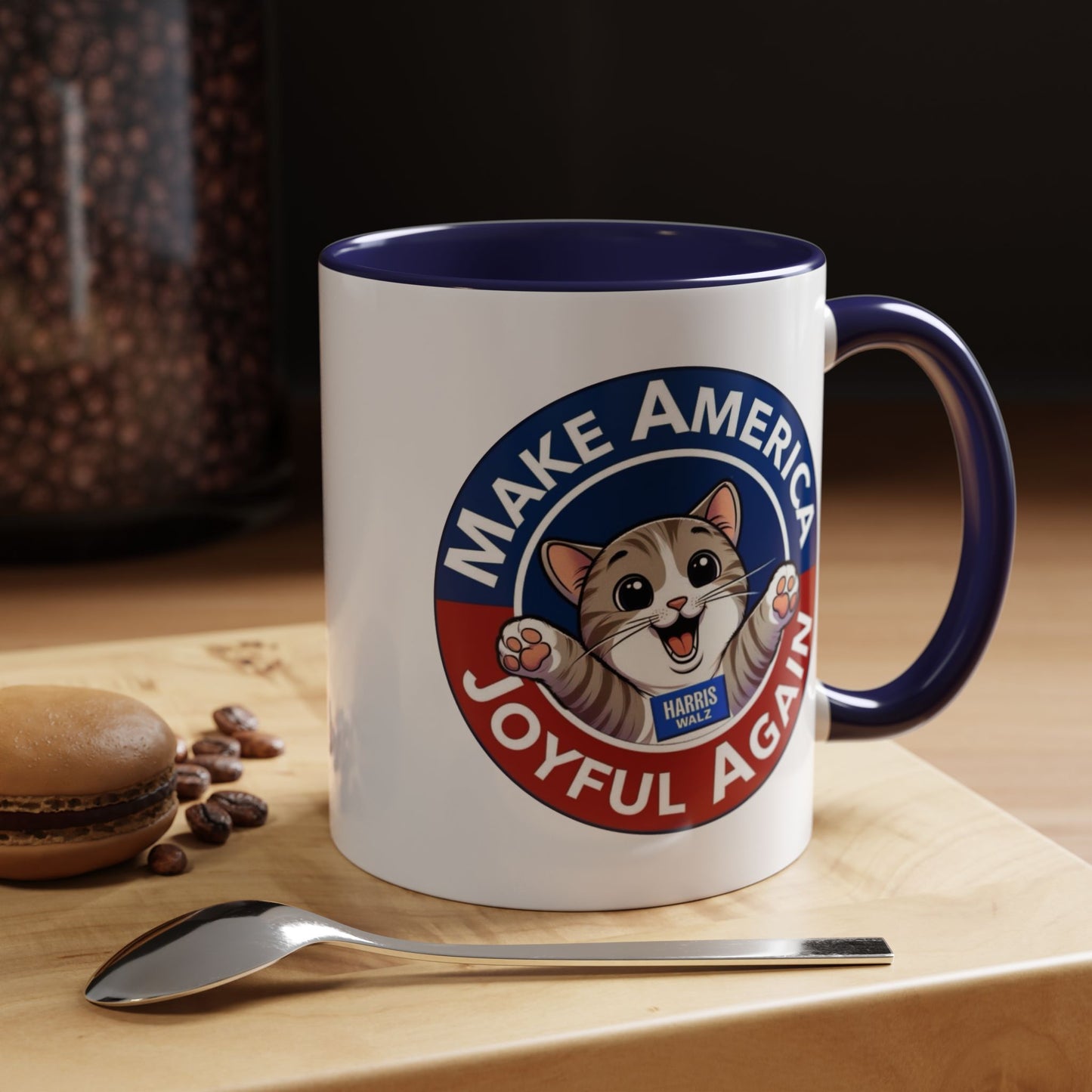 Make America Joyful Again, Harris Walz Mug, 11 or 15oz, Free Shipping