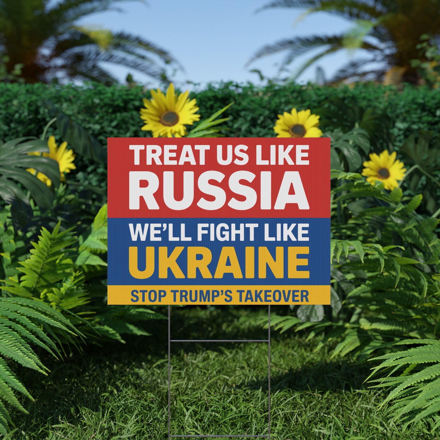 Stop Trump's Takeover Yard Sign, DC Protest Sign, Free DC Sign, Resist Trump Takeover, Anti Trump Yard Signs, Resistance Yard Signs