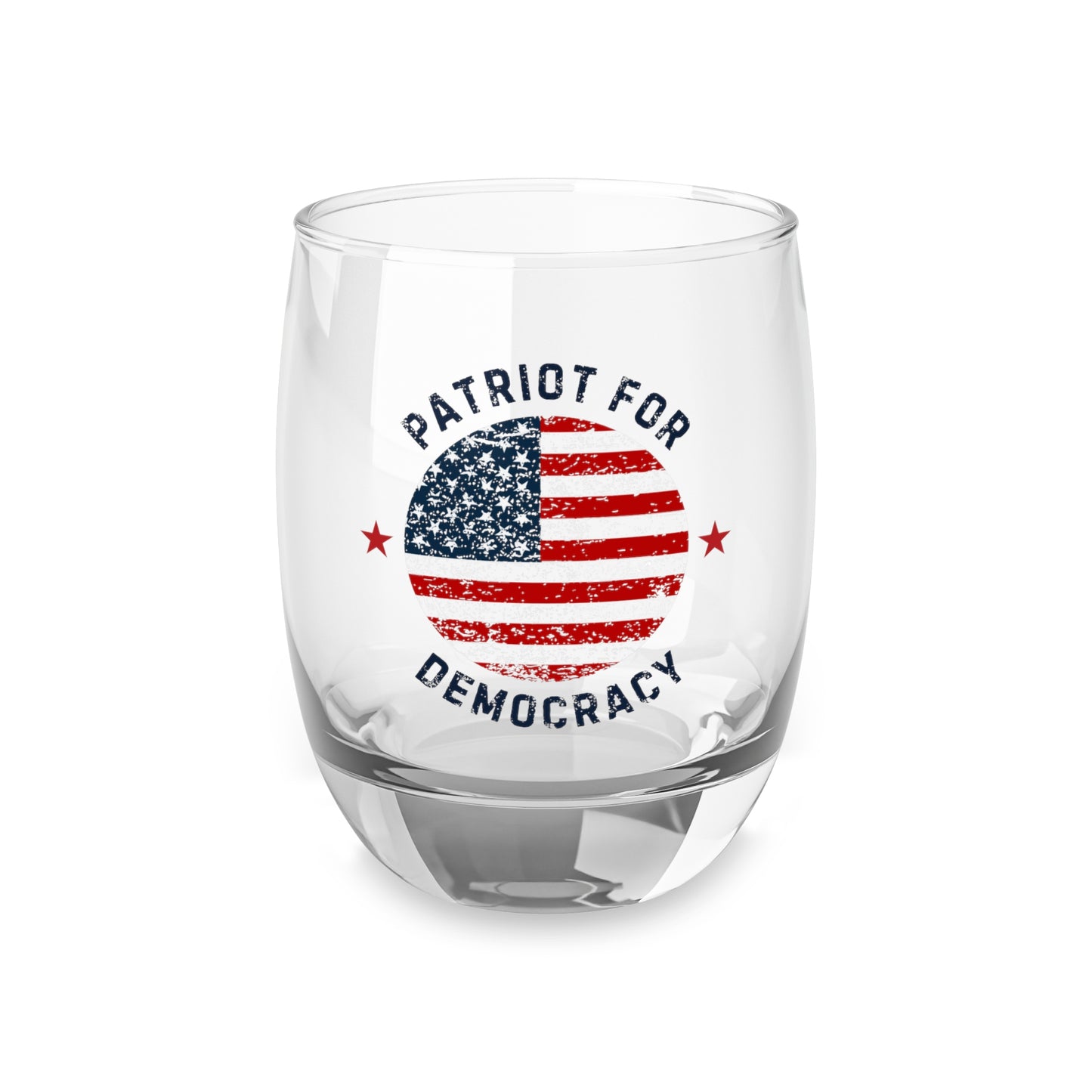 Election Day Drinking Glass, Patriot for Democracy, Whiskey Glass