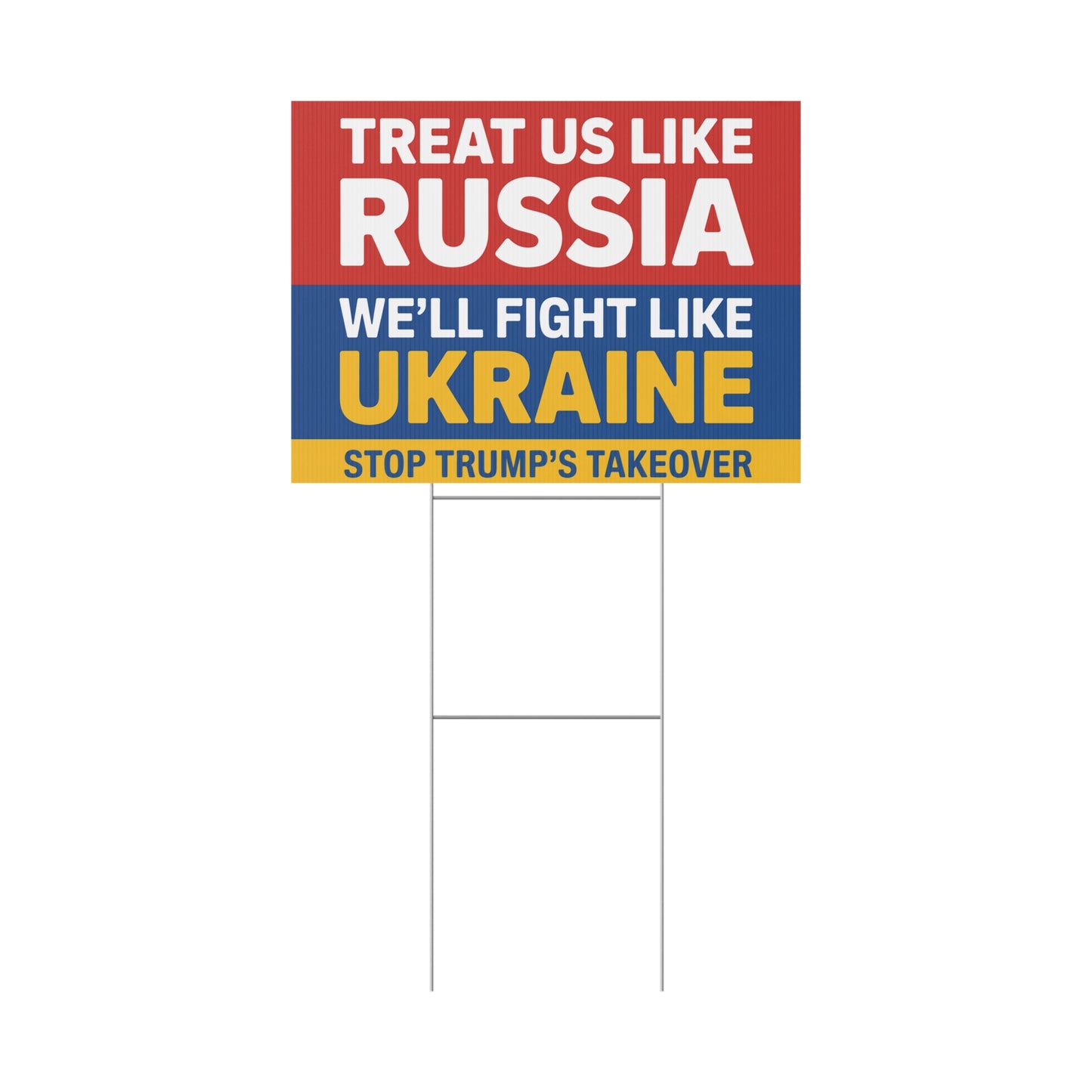 Stop Trump's Takeover Yard Sign, DC Protest Sign, Free DC Sign, Resist Trump Takeover, Anti Trump Yard Signs, Resistance Yard Signs