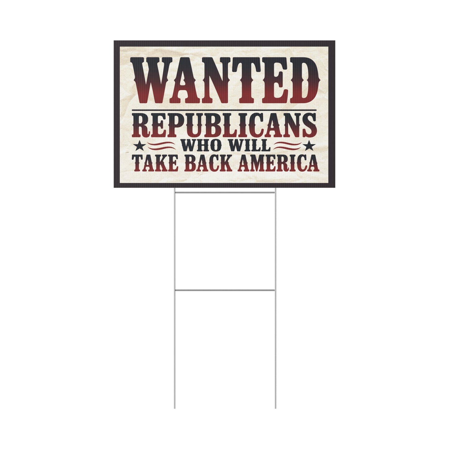 Anti MAGA Yard Sign, Republican Yard Sign Country Over Party Yard Sign, Print on Both Sides, Multiple Sizes