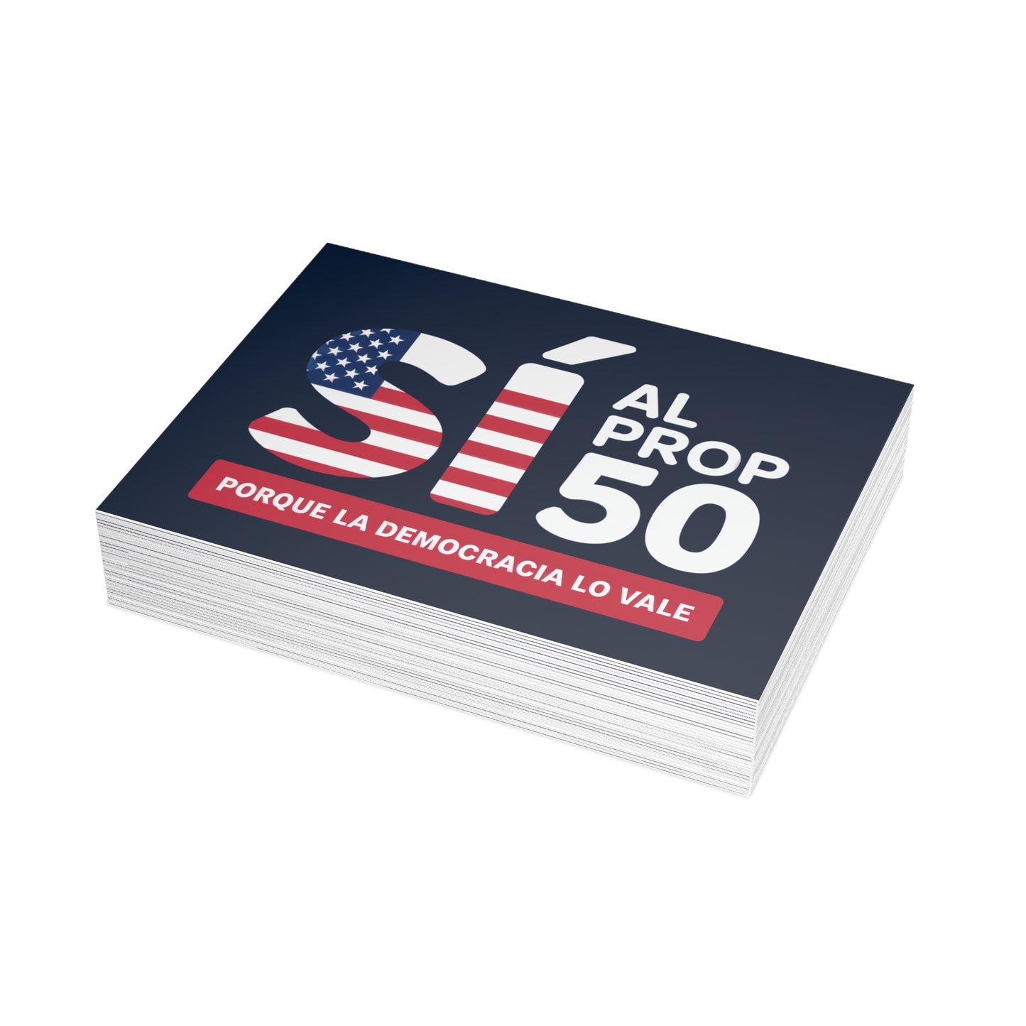 Yes to Prop 50 Postcards / Postales Sí al Prop 50 – Election Rigging Response Act, 6.25" x 4.6", 10, 30, 50 Pack – Free Shipping / Envío Gratis