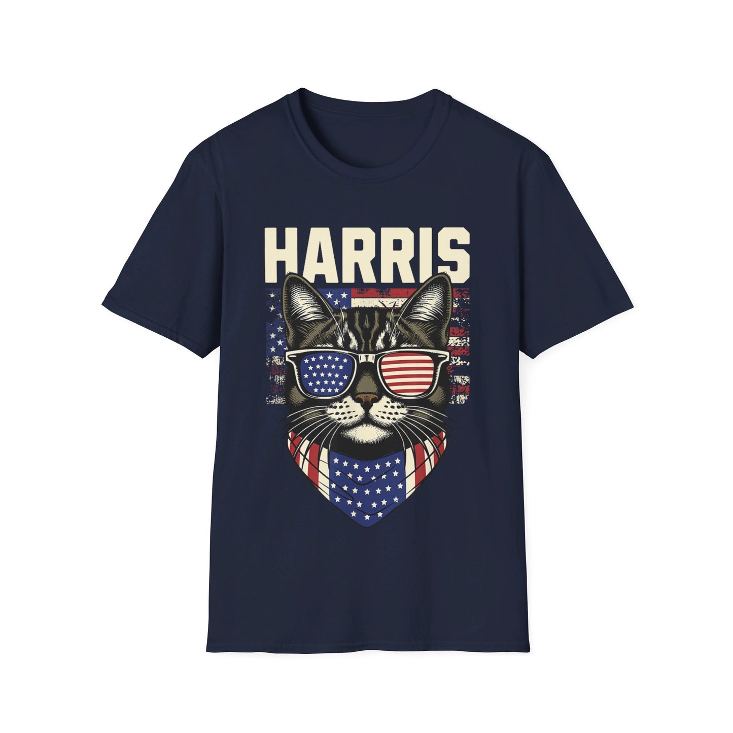 Kamala Harris Cat Tshirt - Soft, Unisex Style, Multiple Colors, Free Shipping