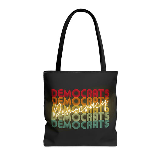 Democracy Tote Bag, Democrats Democracy, Multiple Sizes, Great Democrat Gift, Democracy Signs