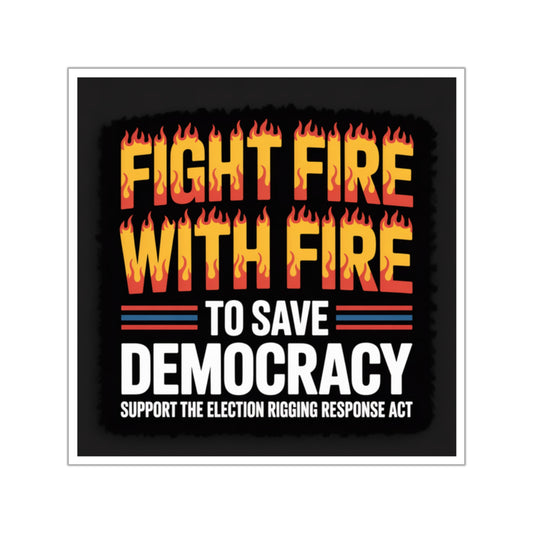 Election Rigging Response Act Sticker,  Prop 50 Sticker, Stop Trump's Cheating, Fair Maps Sticker, Indoor/Outdoor, Multiple Sizes