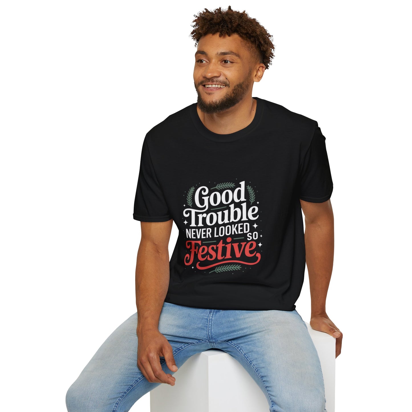 Good Trouble Never Looked So Festive Tshirt, Merry Resistmas Shirt, Holiday Tshirt, Holiday Shirt, Christmas Tshirt, Christmas Shirt