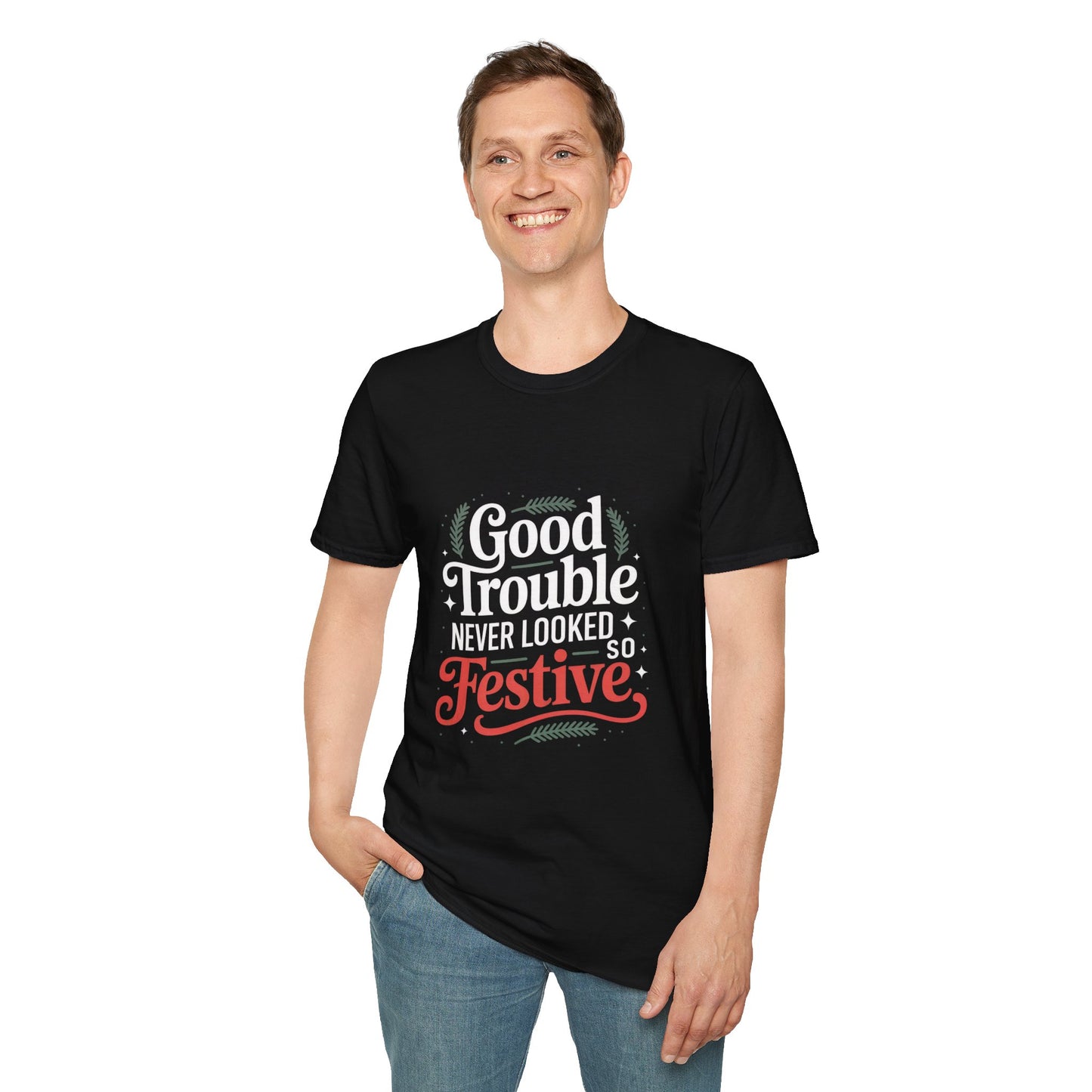 Good Trouble Never Looked So Festive Tshirt, Merry Resistmas Shirt, Holiday Tshirt, Holiday Shirt, Christmas Tshirt, Christmas Shirt