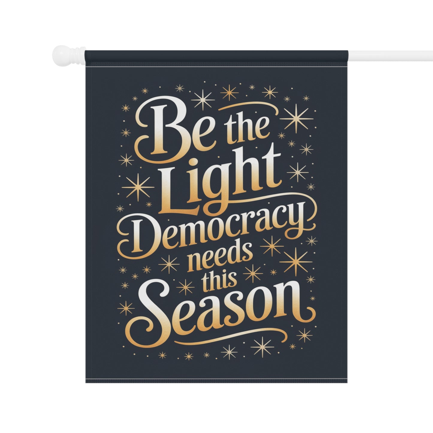 Democracy Holiday Garden Flag, Christmas Garden Flag, Holiday Garden Flag, Funny Political Holiday Decor, Democracy Gift, Free Shipping