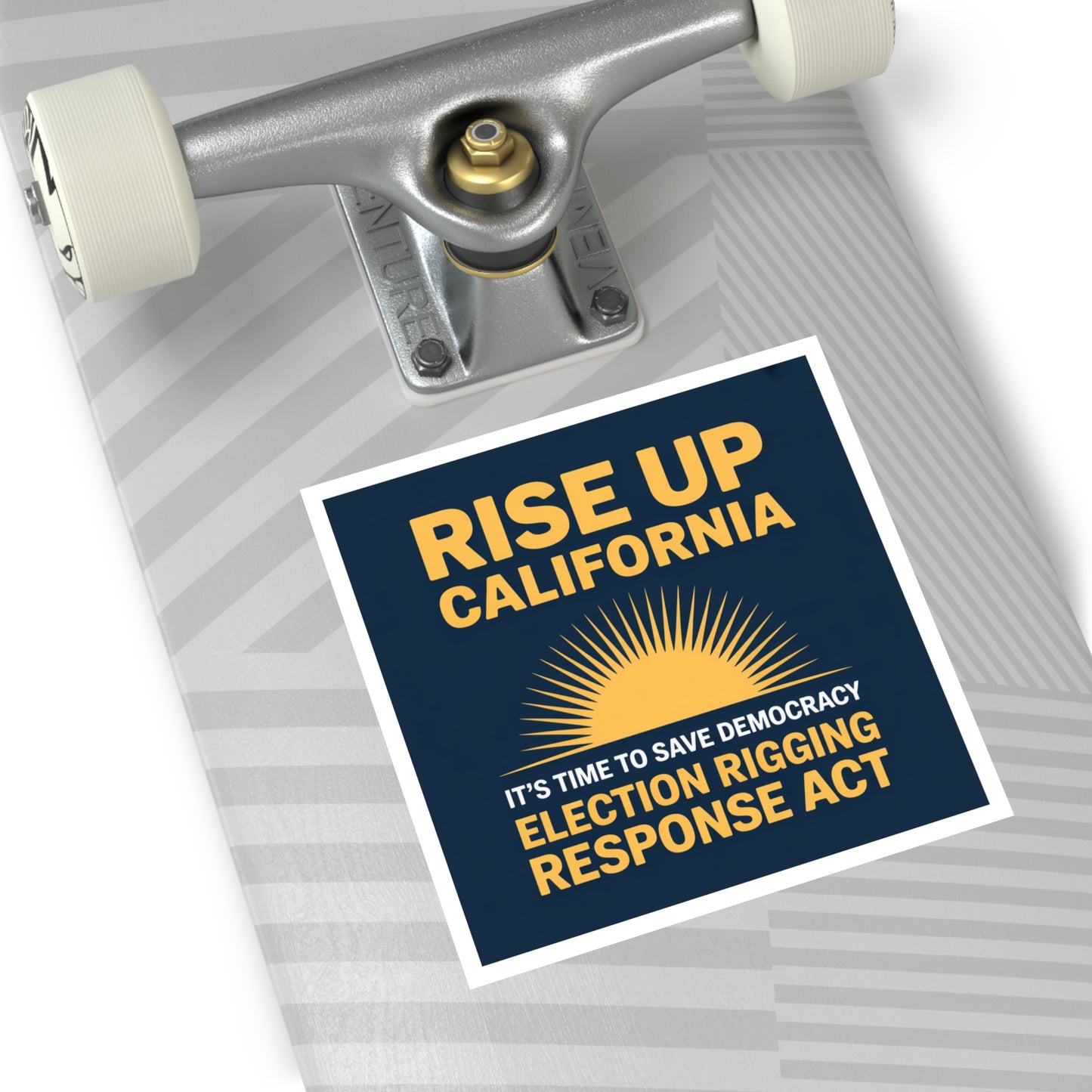 Election Rigging Response Act Sticker,  Prop 50 Sticker, Rise Up California, Fair Maps Sticker, Indoor/Outdoor, Multiple Sizes