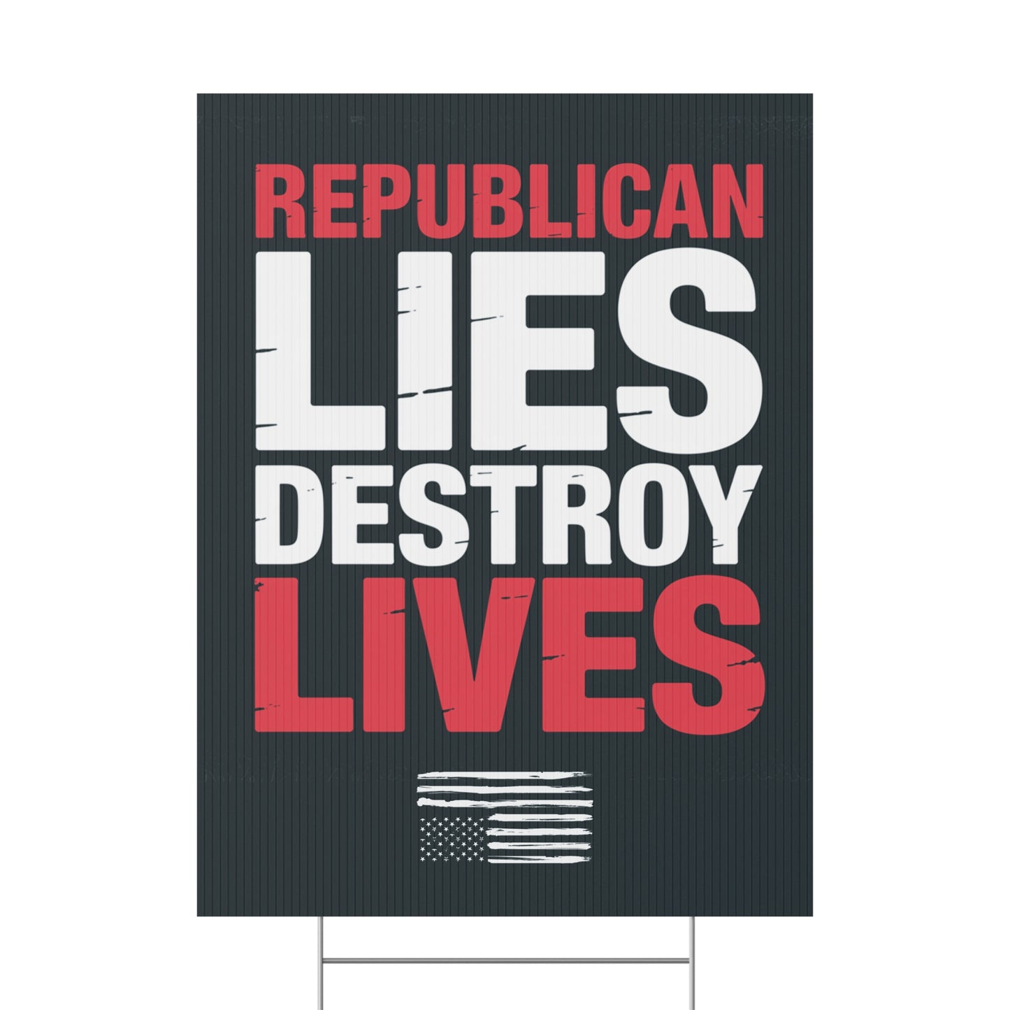 Anti Trump Yard Sign | Protest Sign | Anti Trump Sign | Political Yard Sign - Print on Both Sides - 18" x 24"