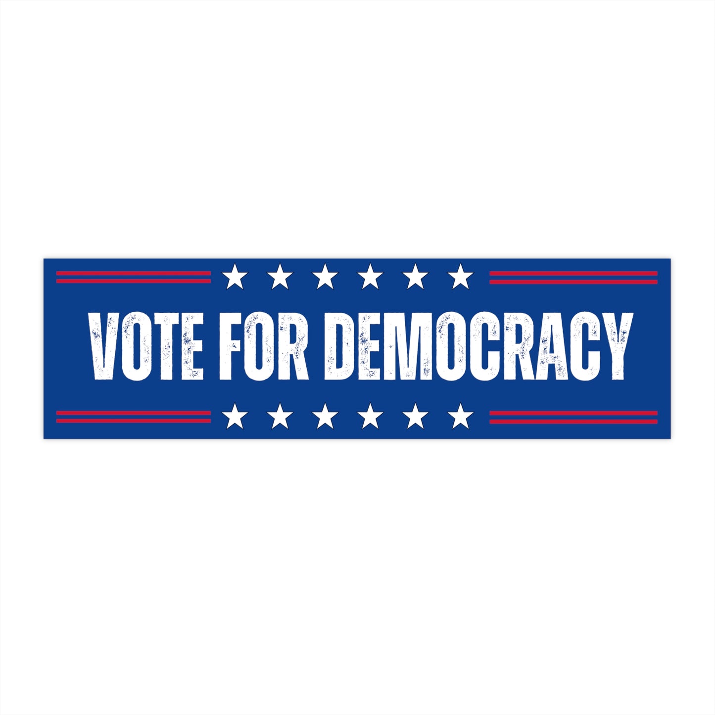 Democracy Bumper Sticker, Vote for Democracy, Democracy Sticker