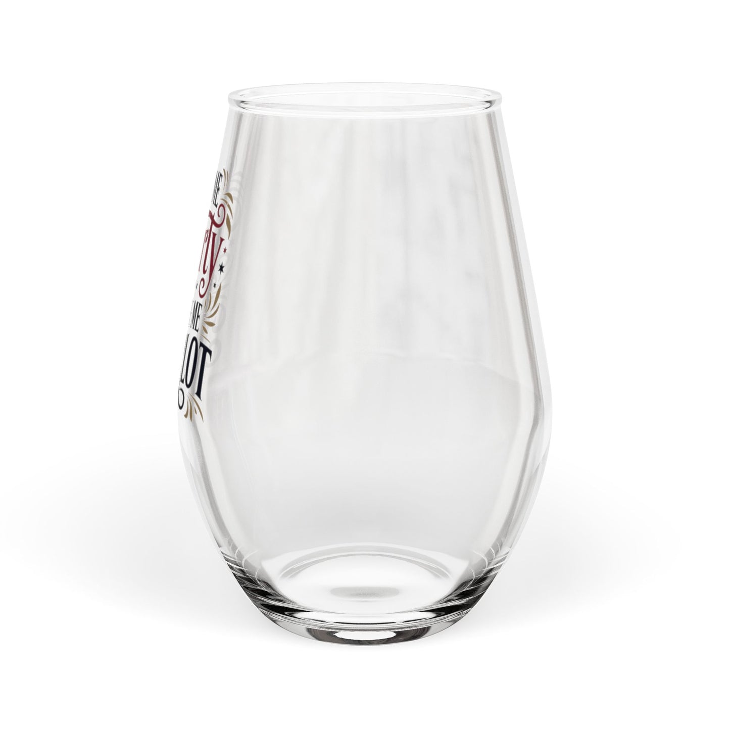 Give Me Liberty or Give Me Merlot Stemless Wine Glass, 11.75 oz, Anti Trump Gift, Freedom Gift, Patriotic Gift, Gift for Democrat