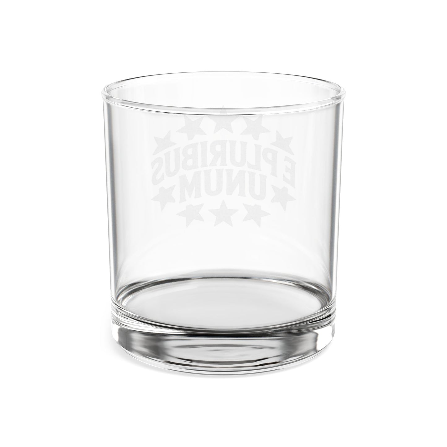 E Plurabis Unum Engraved Whiskey Glass, No Kings Gifts, Anti Trump Gifts, Patriotic Gifts, 10.5 oz, Unique Political Gift