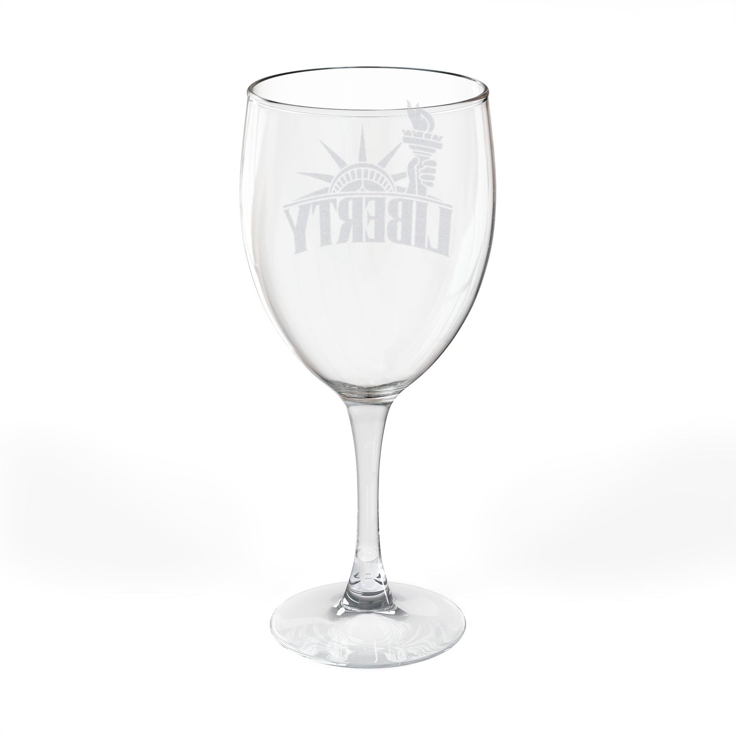 Liberty Engraved Wine Glass, No Kings Gifts, Anti Trump Gifts, 10.5 oz, Unique Political Gift, Democracy Gift, Patriotic Gift, Democrat Gift