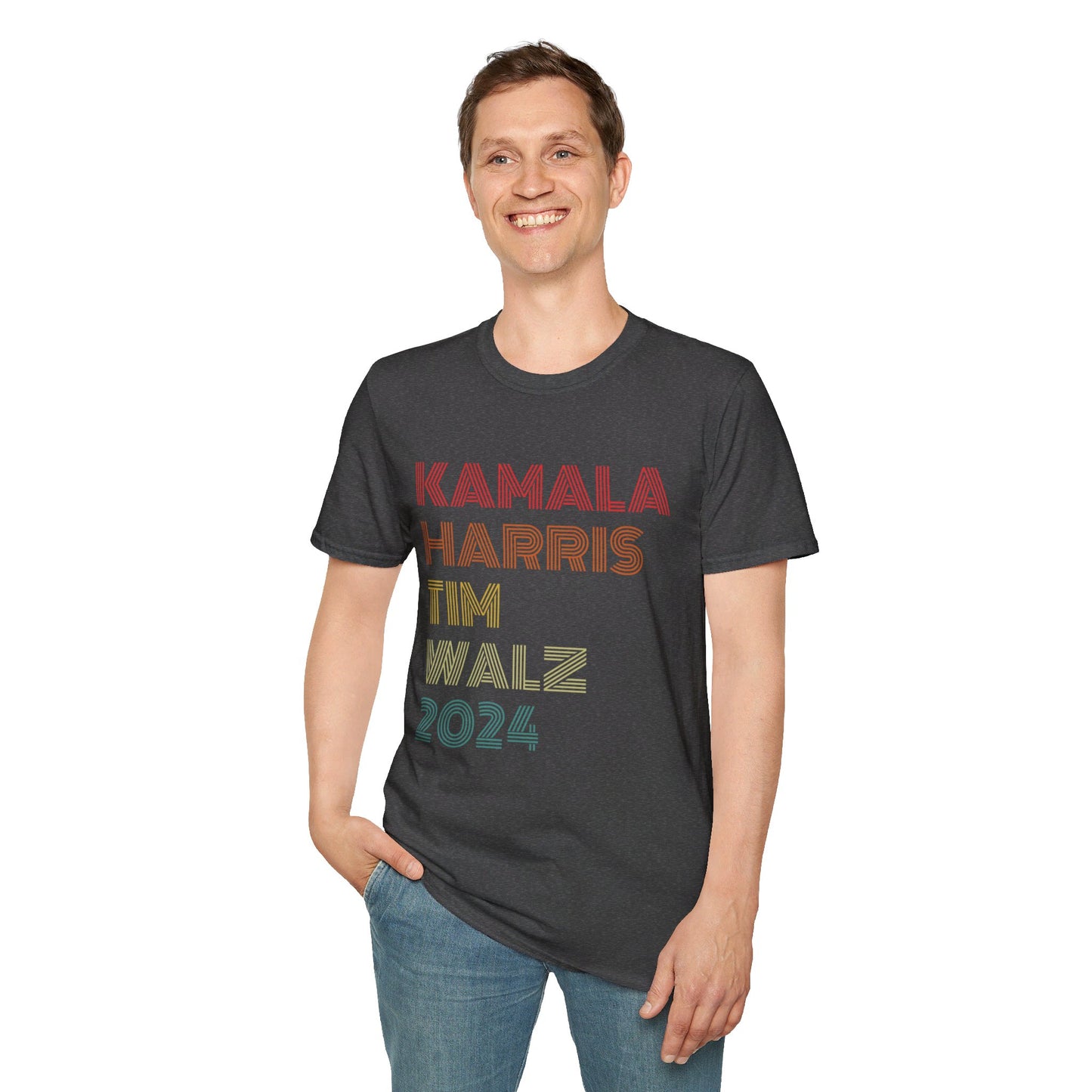 Harris Walz Retro Shirt - Soft, Unisex Style, Multiple Colors, Free Shipping