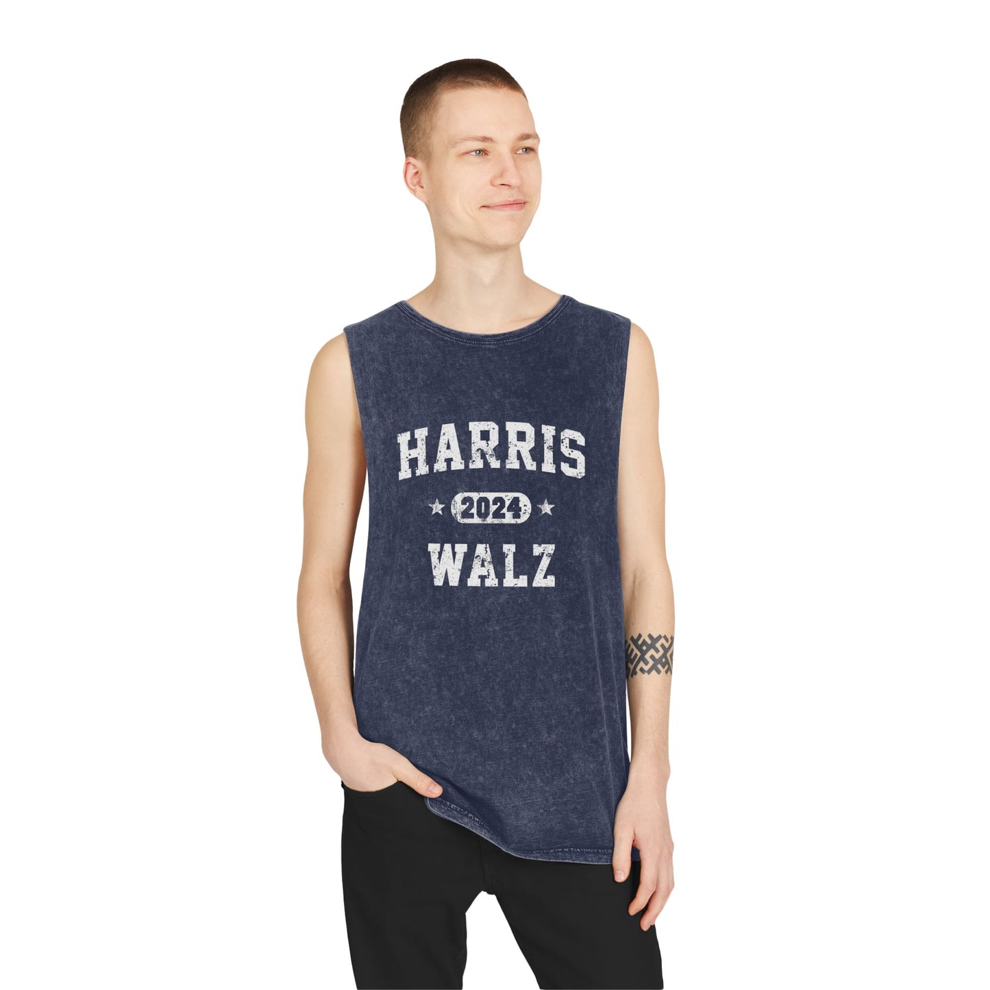 Harris Walz Tank, Unisex Stonewash Tank Top, Multiple Colors, Free Shipping