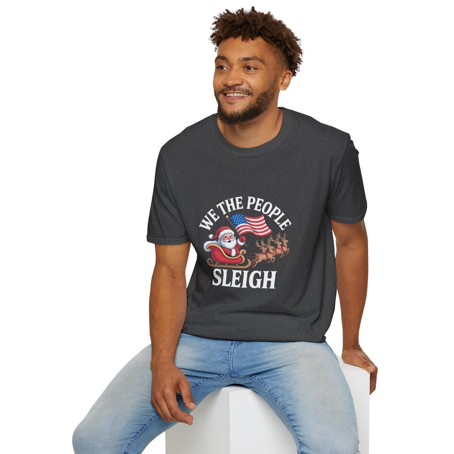 We the People Sleigh Tshirt, Unisex, Multiple Colors, Merry Resistmas Shirt, Holiday Tshirt, Holiday Shirt, Christmas Tshirt, Free Shipping