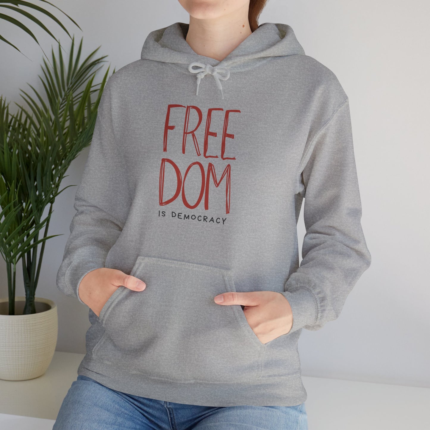 Democracy Hoodie, Freedom is Democracy, Democracy Sweatshirt