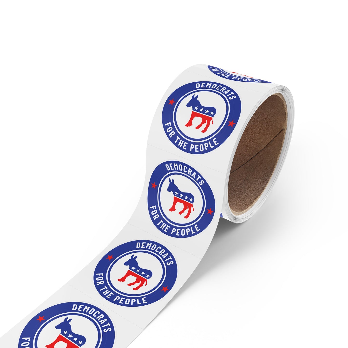 Democratic Party Sticker Roll, Car Sticker, Laptop Sticker, Free Shipping - ORIGINAL ARTWORK DESIGNER - Democracy Signs