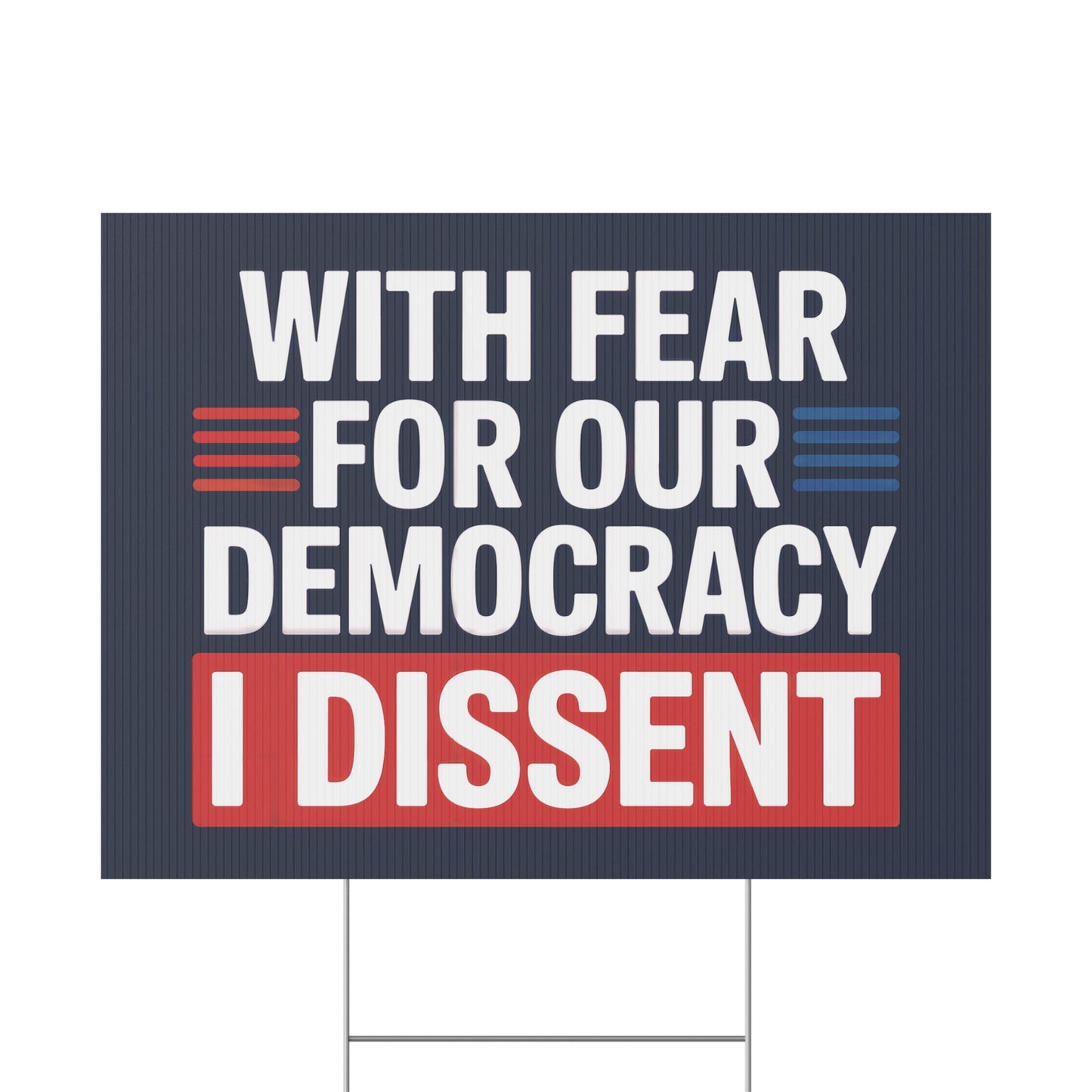 Supreme Court Yard Sign, Democracy Yard Sign, Anti Trump Yard Sign, Political Yard Sign, Print on Both Sides, Multiple Sizes