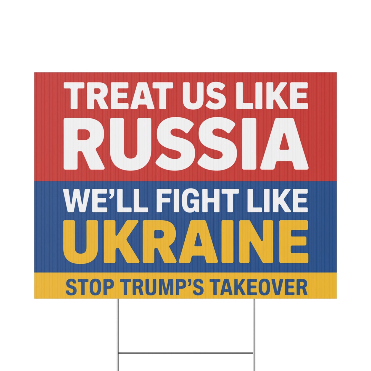 Stop Trump's Takeover Yard Sign, DC Protest Sign, Free DC Sign, Resist Trump Takeover, Anti Trump Yard Signs, Resistance Yard Signs