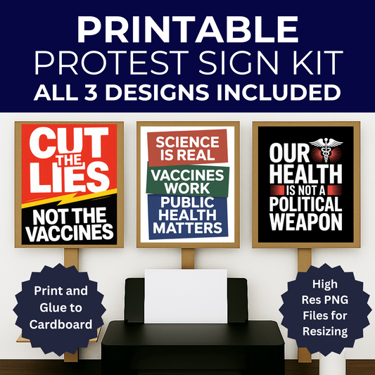 CDC Protest Signs, DC Protest Signs, 3 Signs Included, High Res Printable Protest Signs, Anti Trump Protest Signs