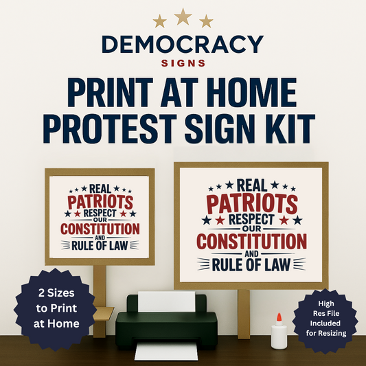 Printable Protest Signs, Digital Download Poster, Anti Trump Protest Signs, Political Posters, Print 2 Sizes at Home