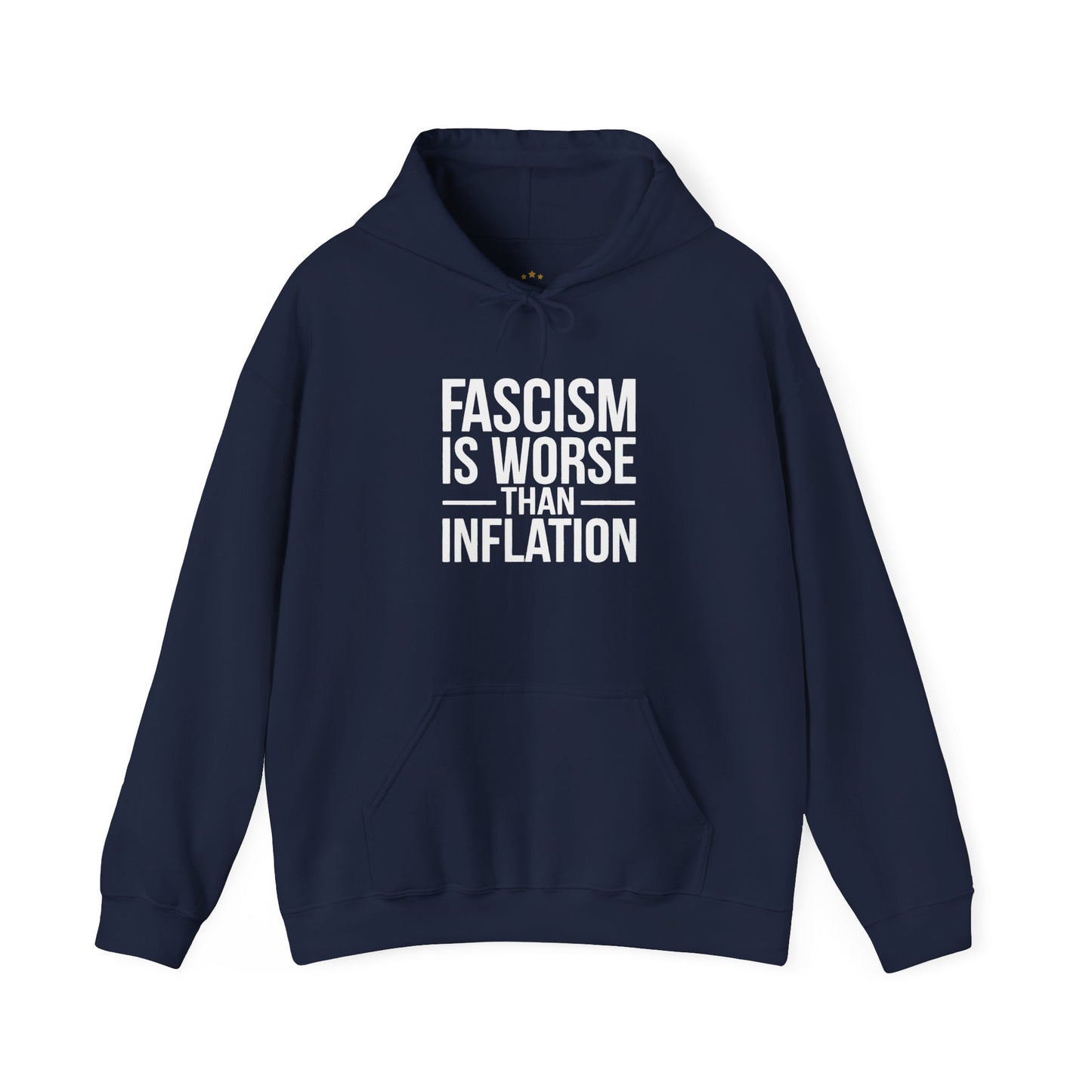 Fascism is Worse Than Inflation Hooded Sweatshirt, Fascism Hooded Sweatshirt, Anti Trump Hooded Sweatshirt, Free Shipping, Multiple Colors