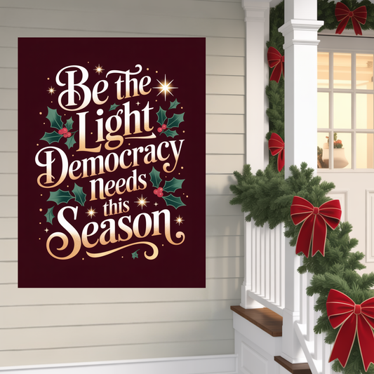 Christmas Banner, Holiday Banner, Custom Banner, Christmas Signs, 36" x 48", Hanging Ropes Included, Free Shipping