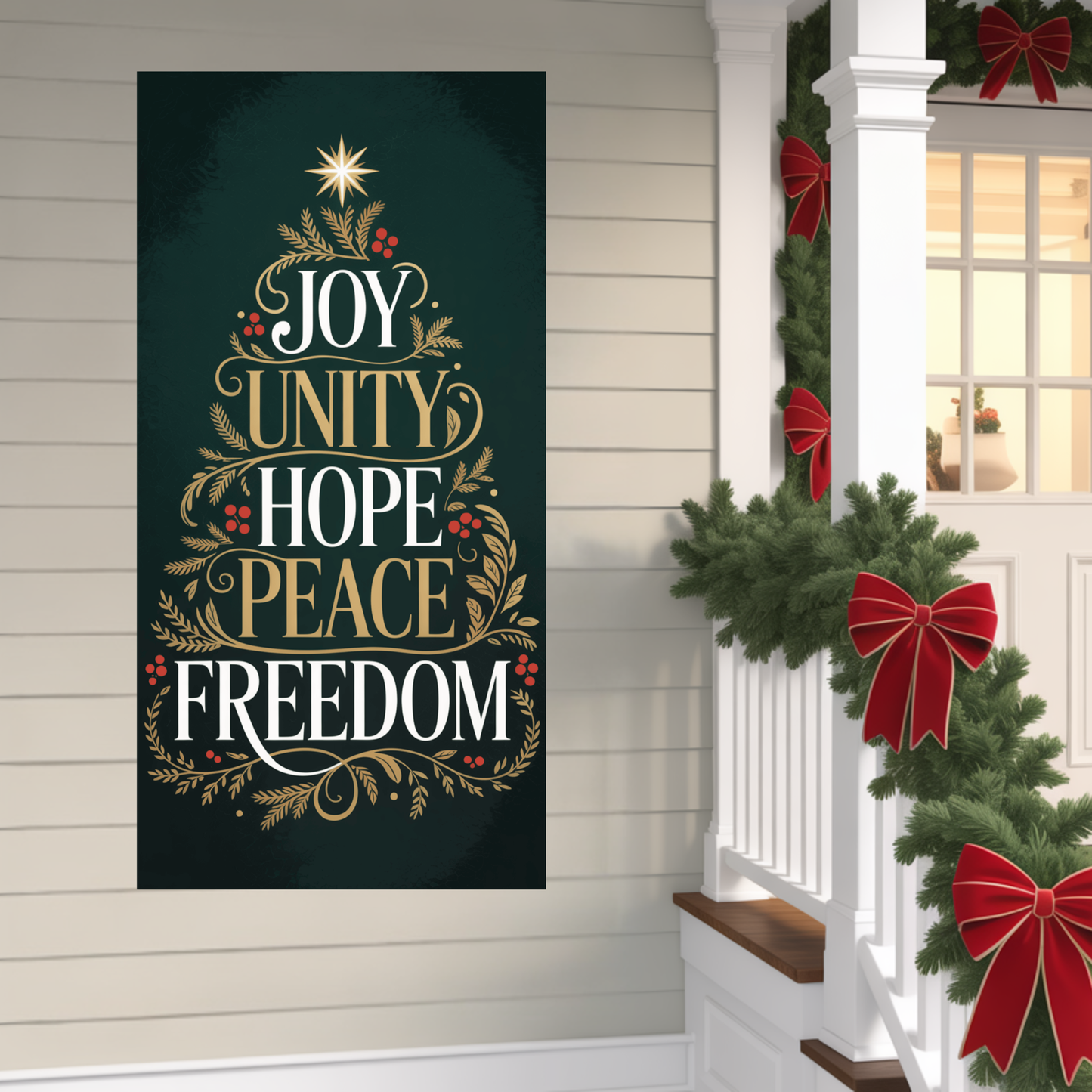 Christmas Door Sign, Christmas Door Decor, Holiday Door Sign, Holiday Door Decor