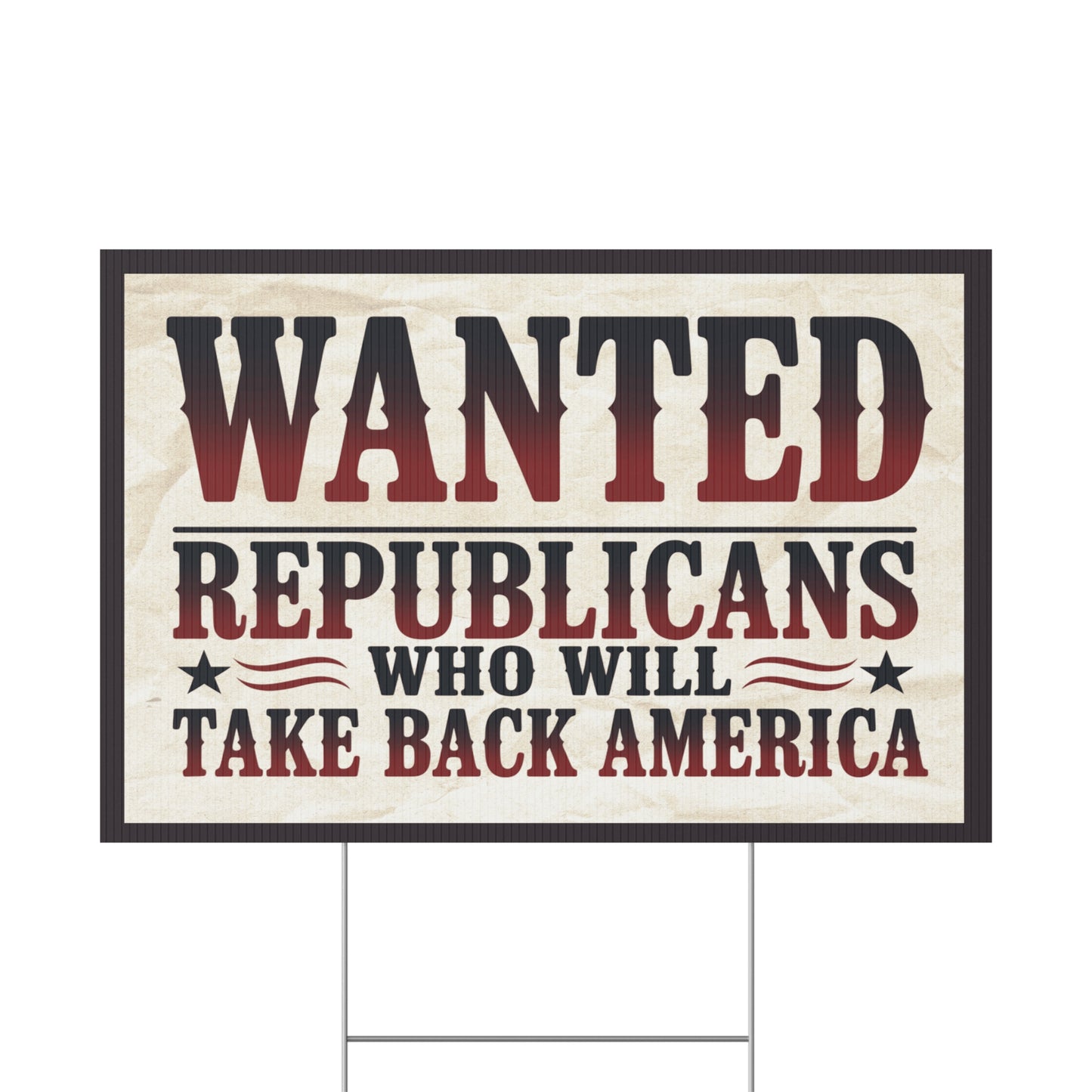 Anti MAGA Yard Sign, Republican Yard Sign Country Over Party Yard Sign, Print on Both Sides, Multiple Sizes