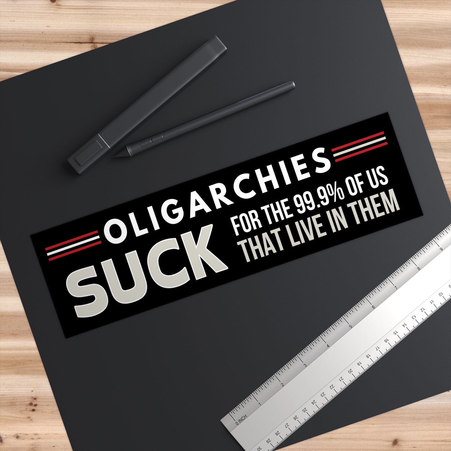 Oligarchy Bumper Sticker, Anti Trump Bumper Sticker, Anti-Trump Bumper Sticker, Democracy Bumper Sticker, Resistance Bumper Sticker