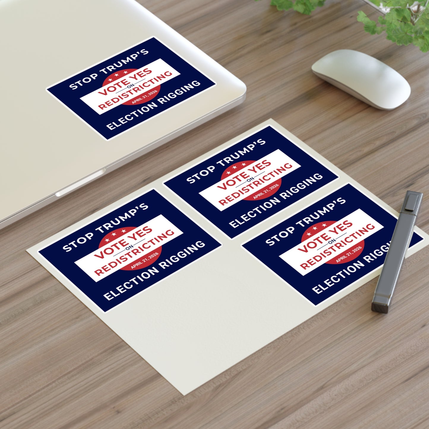 Virginia Redistricting Vote Yes Sticker Sheet | Virginia Special Election Stickers