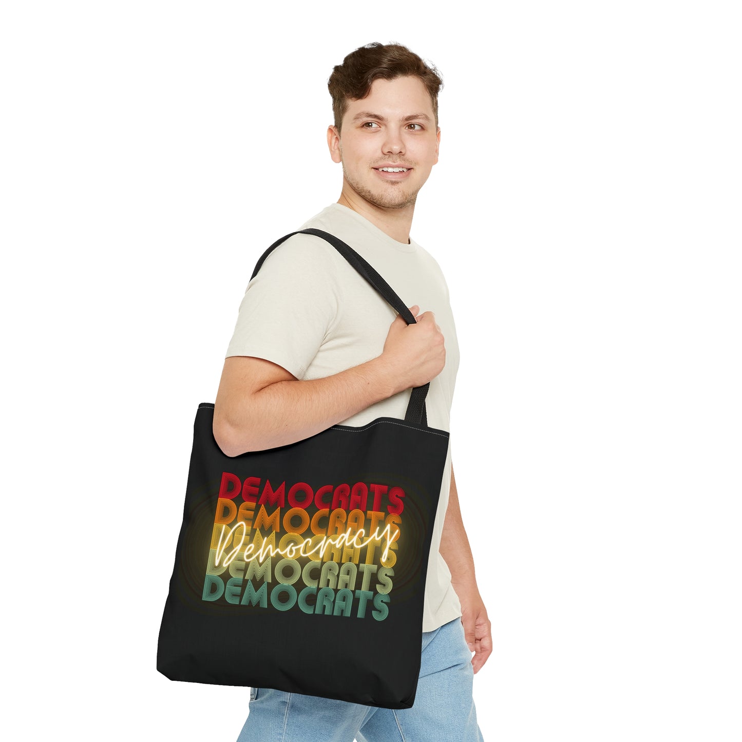 Democracy Tote Bag, Democrats Democracy, Multiple Sizes, Great Democrat Gift, Democracy Signs