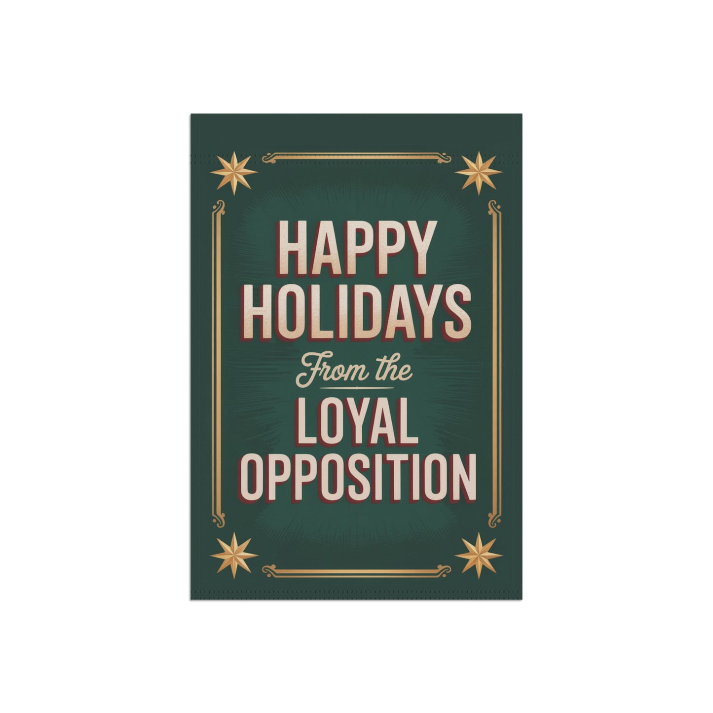 Funny Anti Trump Garden Flag, Christmas Garden Flag, Holiday Garden Flag, Funny Political Holiday Decor, Democracy Gift, Free Shipping