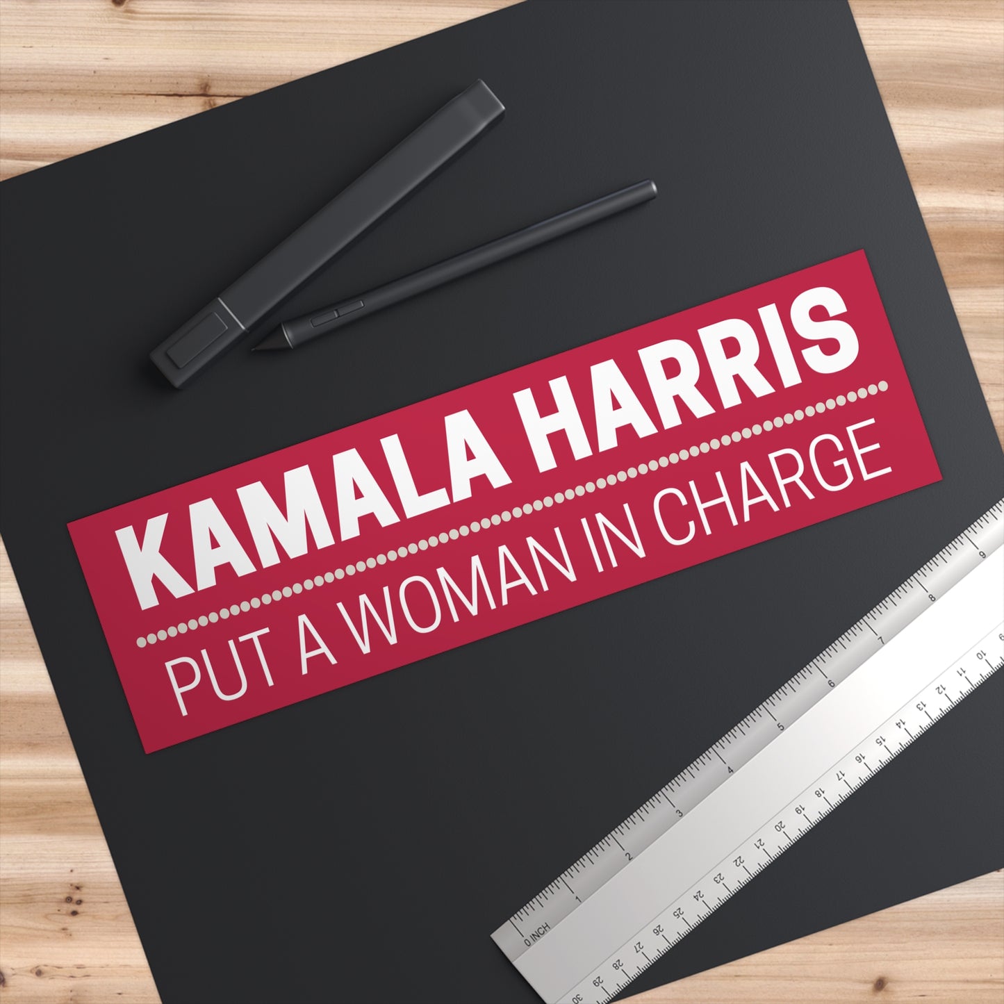 Put a Woman in Charge, Kamala Harris Bumper Sticker,  Free Shipping, Harris Walz Bumper Sticker, Kamala Bumper Sticker