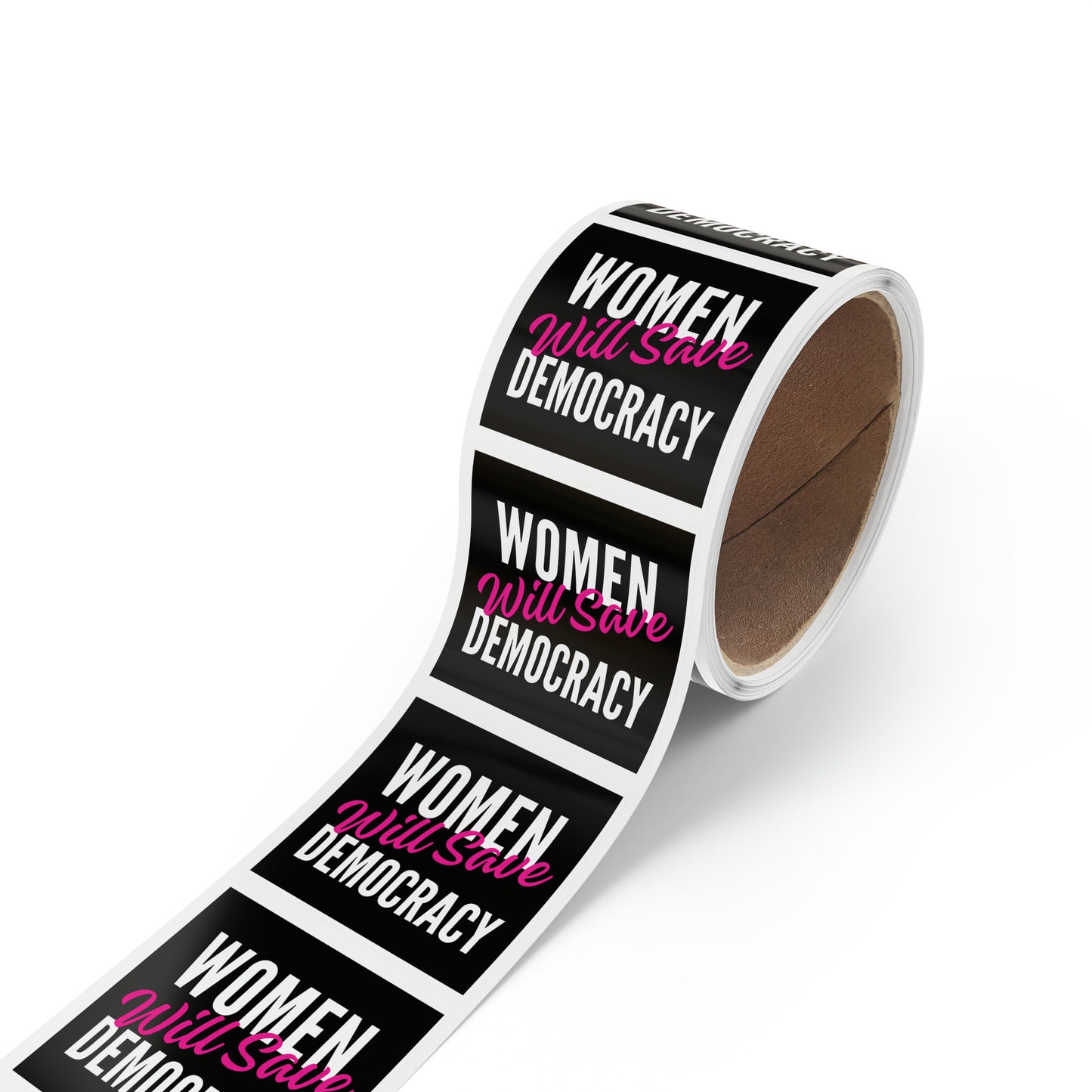 Women Will Save Democracy Sticker Rolls, 50, 100 or 250, Free Shipping, Democracy Signs, Vote Sticker, Democrat Sticker, Anti Trump Sticker