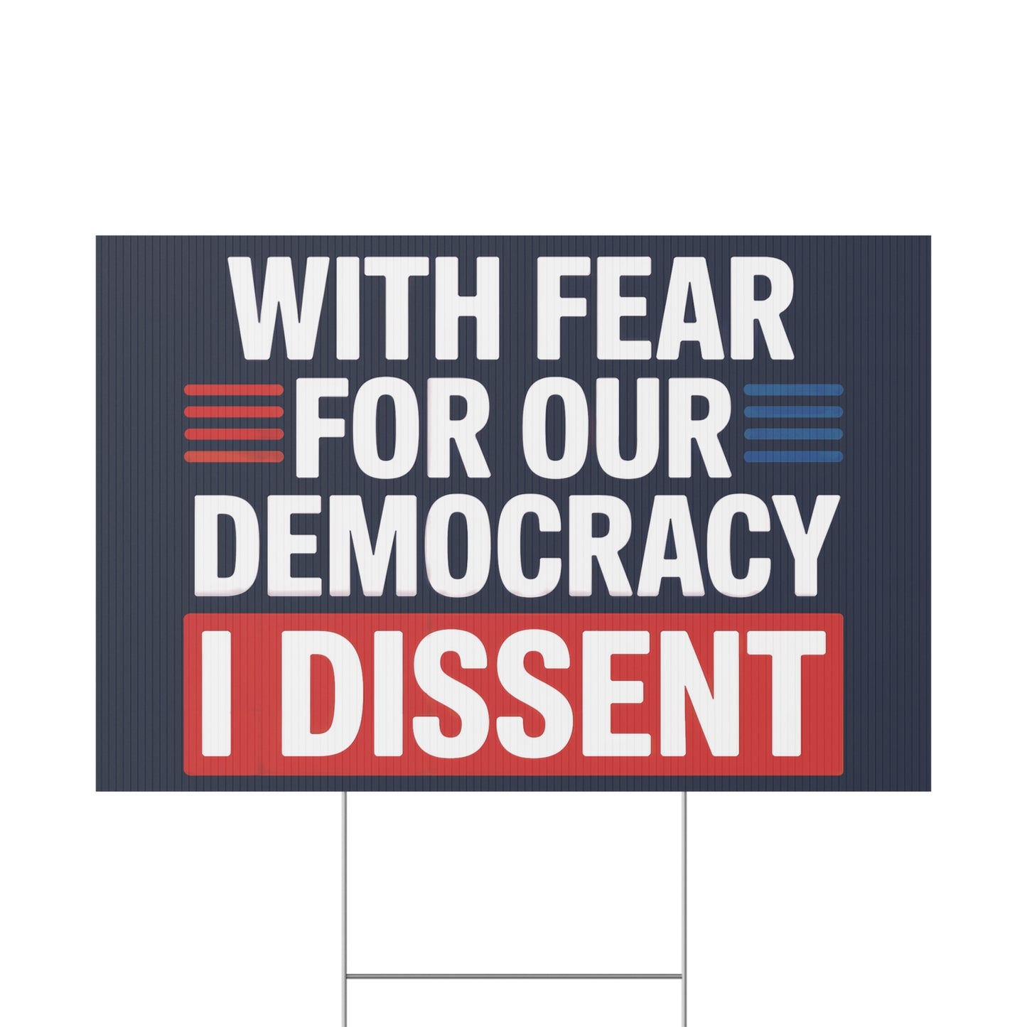 Supreme Court Yard Sign, Democracy Yard Sign, Anti Trump Yard Sign, Political Yard Sign, Print on Both Sides, Multiple Sizes