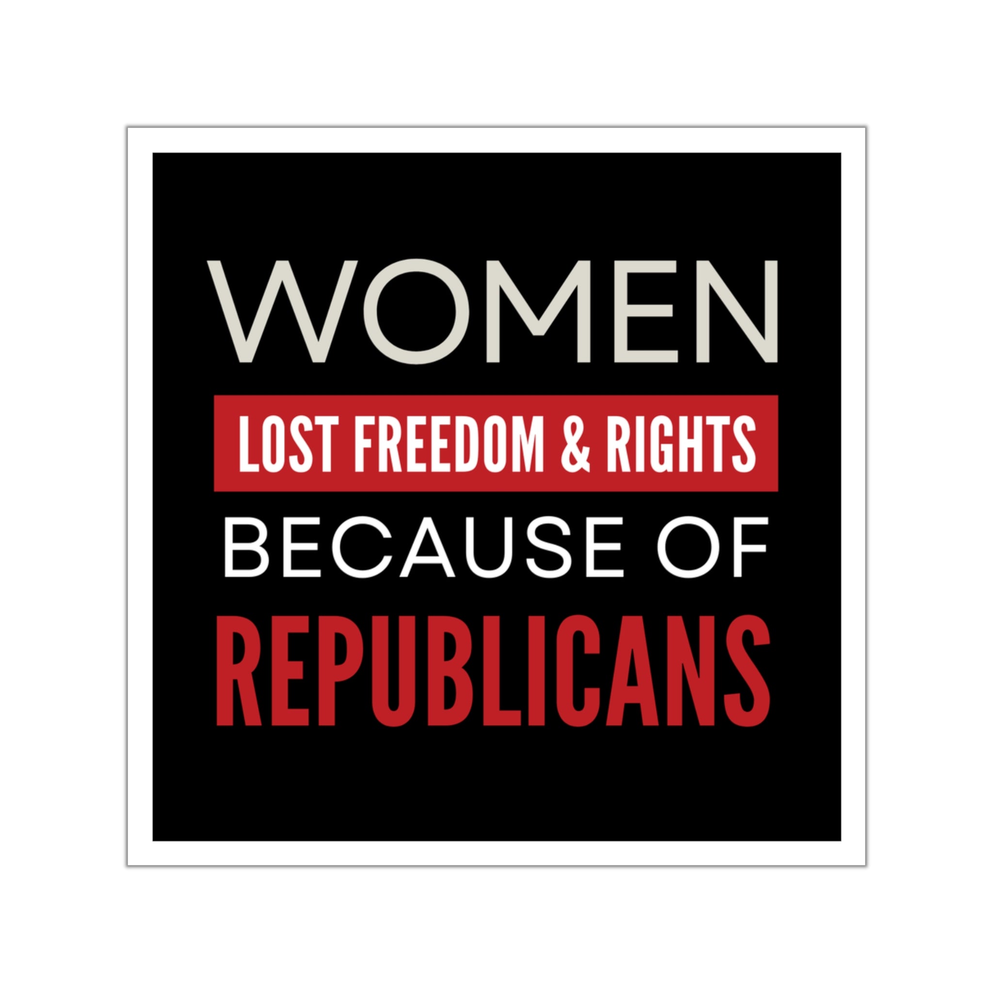 Woman Rights Stickers Women's Rights Sticker, Waterproof, Pro Choice Sticker – Democracy Signs