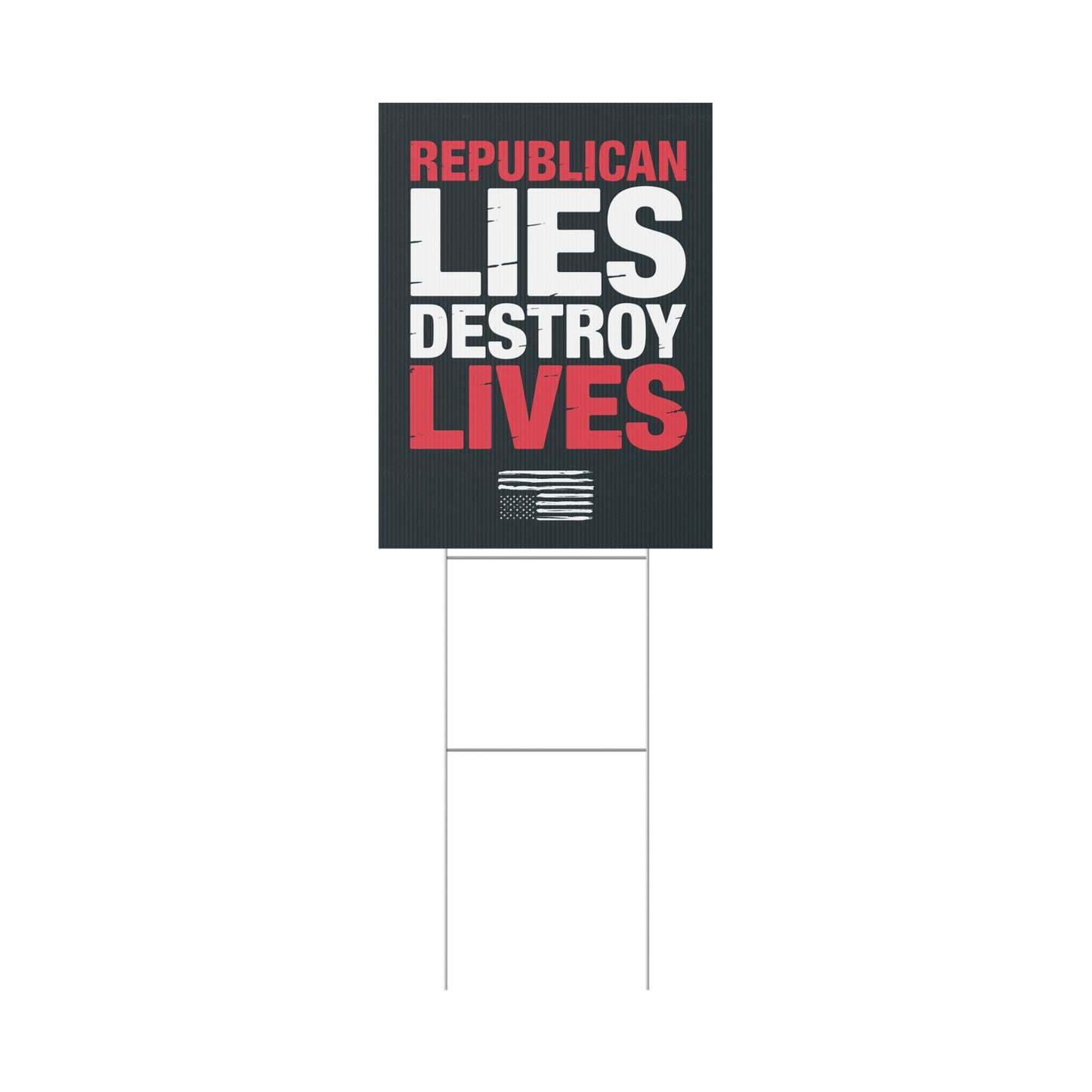 Anti Trump Yard Sign | Protest Sign | Anti Trump Sign | Political Yard Sign - Print on Both Sides - 18" x 24"