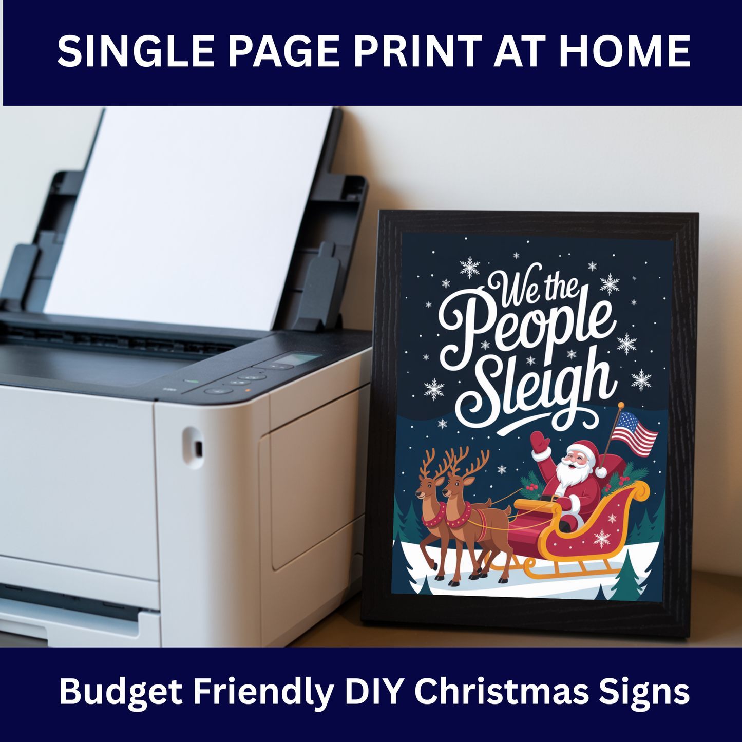 Christmas Printable Wall Art, Christmas Digital Posters, Funny Anti Trump Christmas Posters